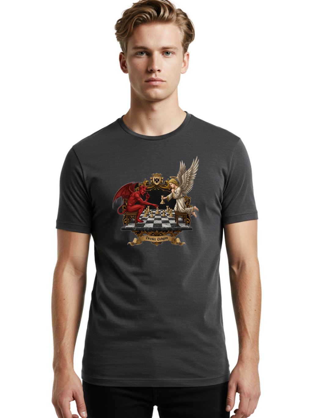 Deiiel-Debgmi-Chess Men'S Graphic Tee, 100% Cotton, Comfortable Casual Summer Wear, Machine Washable, Vintage Camera, Old Camera, Antique Camera, Black Camera, Classic Photography, Photography Equipment, Nostalgic Device, Film Camera, Bah896