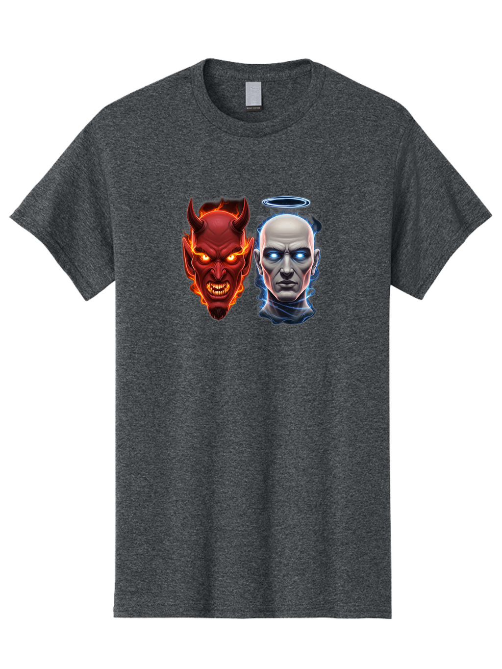 Devil-And-Angel Men'S Graphic Tee, 100% Cotton, Comfortable Casual Summer Wear, Machine Washable, Vintage Camera, Old Camera, Antique Camera, Black Camera, Classic Photography, Photography Equipment, Nostalgic Device, Film Camera, Camera Art Bah899