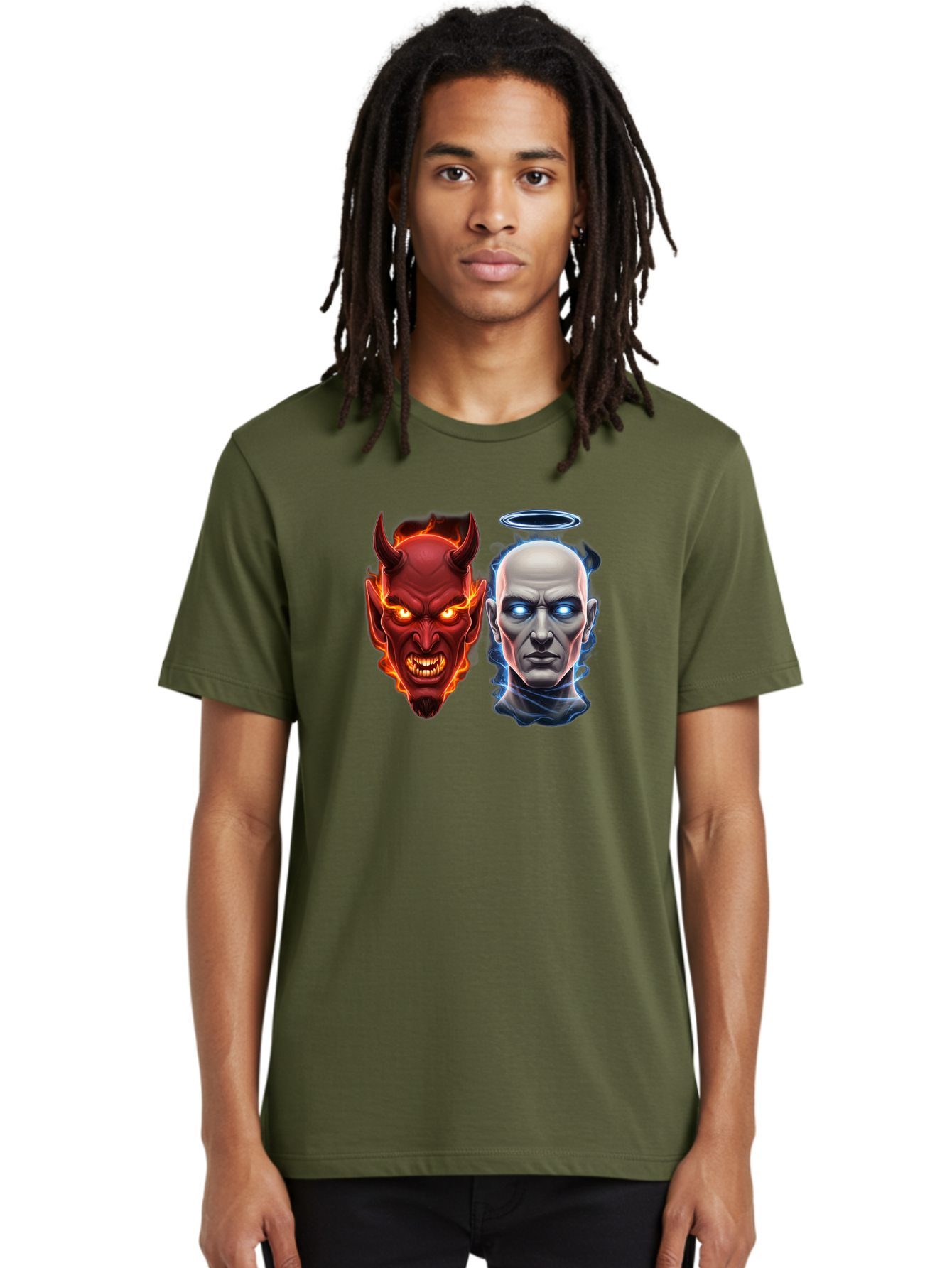 Devil-And-Angel Men'S Graphic Tee, 100% Cotton, Comfortable Casual Summer Wear, Machine Washable, Vintage Camera, Old Camera, Antique Camera, Black Camera, Classic Photography, Photography Equipment, Nostalgic Device, Film Camera, Camera Art Bah899