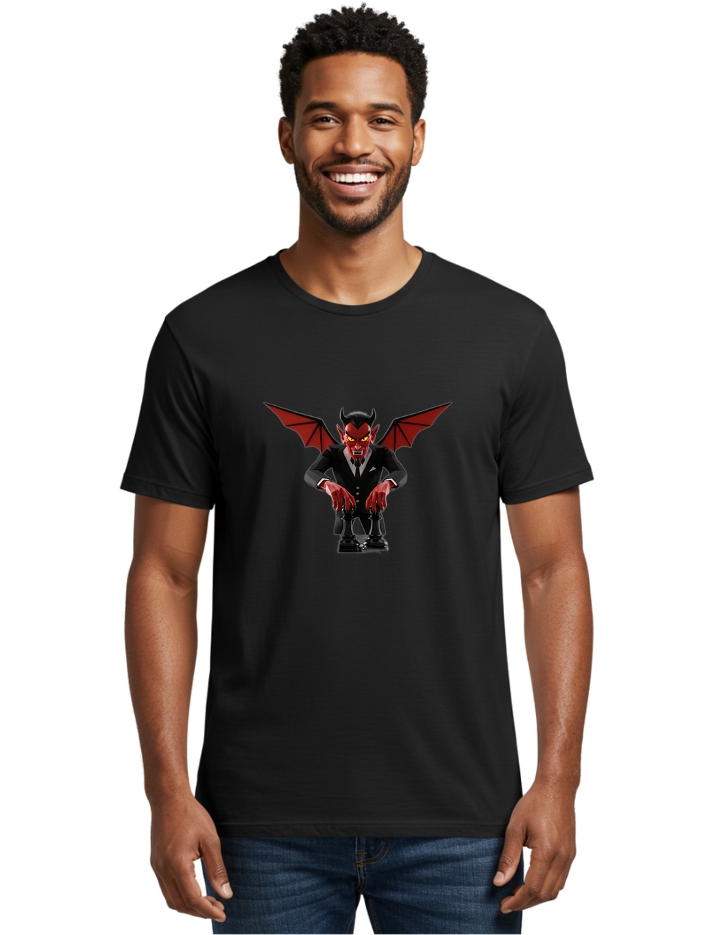 Devil-In-Suit Men'S Graphic Tee, 100% Cotton, Comfortable Casual Summer Wear, Machine Washable, Vintage Camera, Old Camera, Antique Camera, Black Camera, Classic Photography, Photography Equipment, Nostalgic Device, Film Camera, Camera Art Bah901