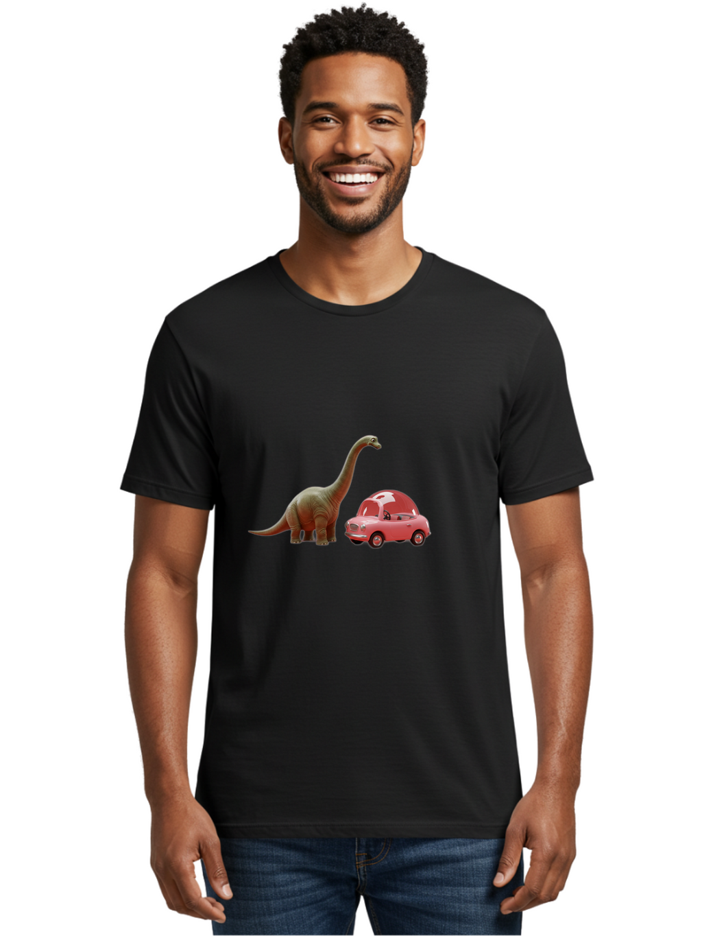 Dino-Driving-Pink-Car Men'S Graphic Tee, 100% Cotton, Comfortable Casual Summer Wear, Machine Washable, Vintage Camera, Old Camera, Antique Camera, Black Camera, Classic Photography, Photography Equipment, Nostalgic Device, Film Camera, Bah910
