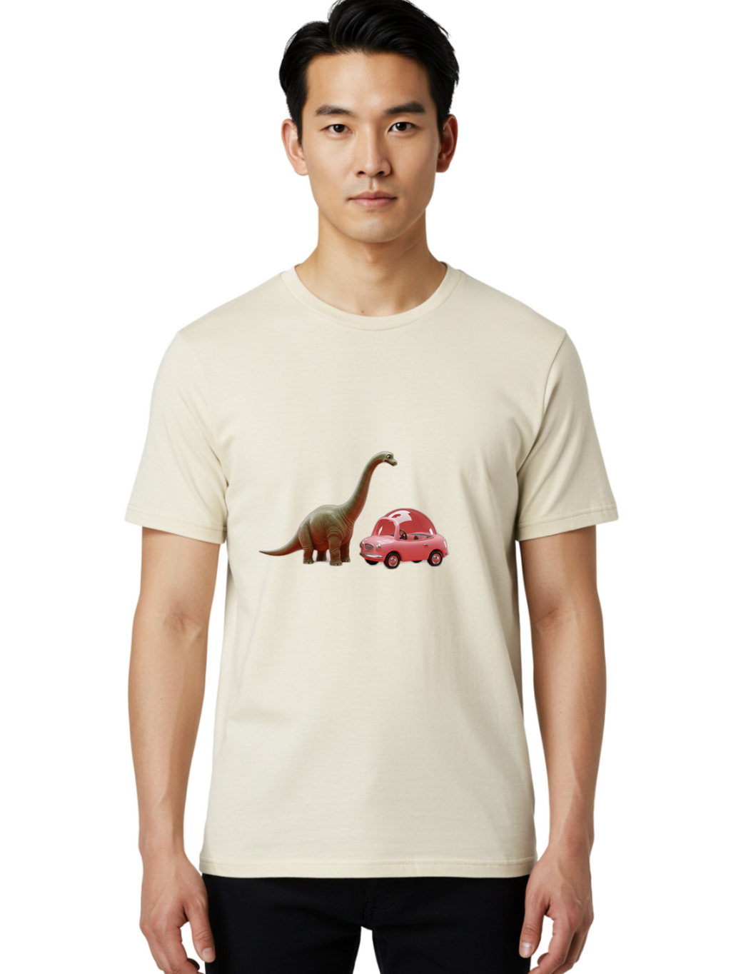 Dino-Driving-Pink-Car Men'S Graphic Tee, 100% Cotton, Comfortable Casual Summer Wear, Machine Washable, Vintage Camera, Old Camera, Antique Camera, Black Camera, Classic Photography, Photography Equipment, Nostalgic Device, Film Camera, Bah910