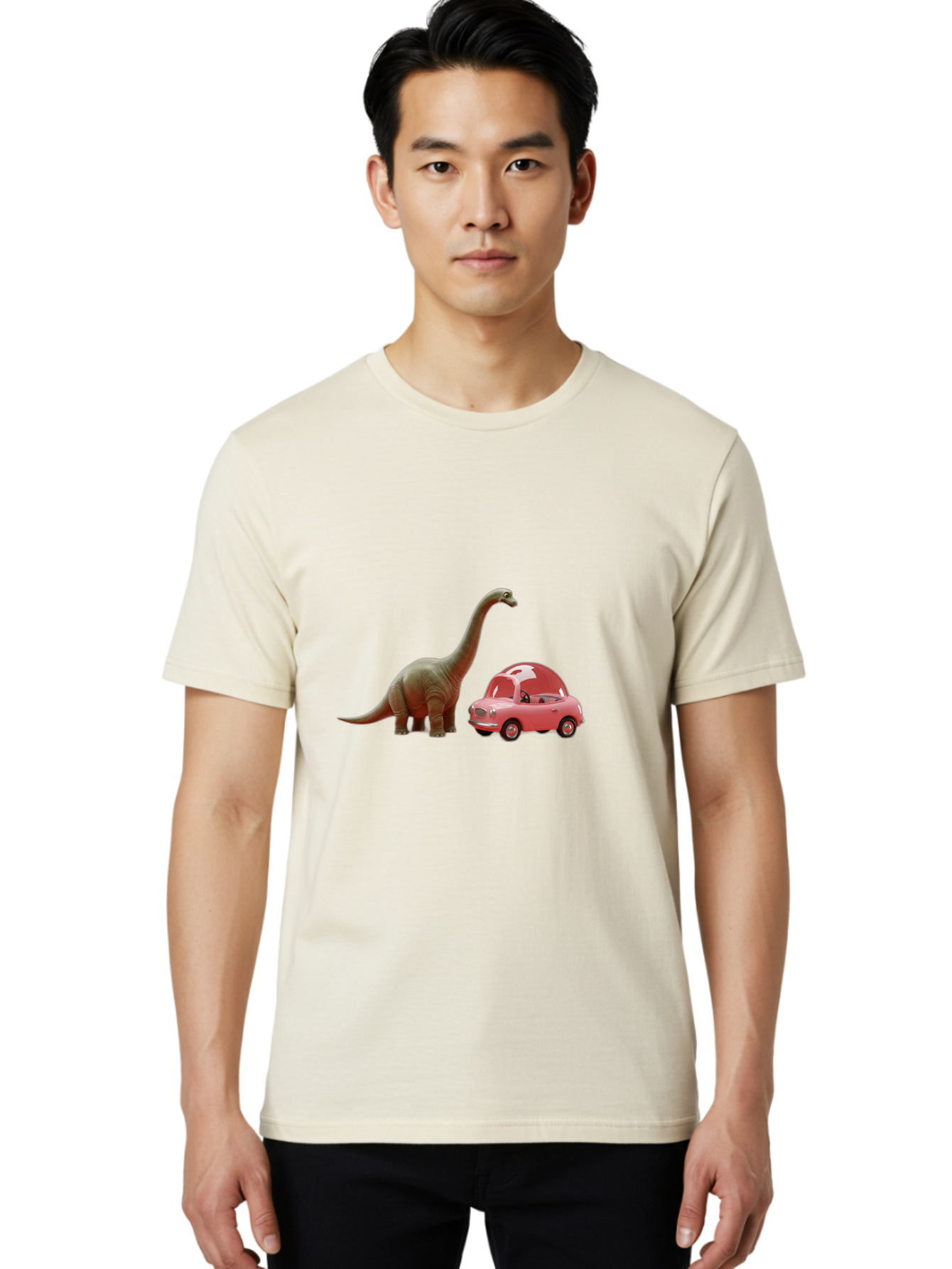 Dino-Driving-Pink-Car Men'S Graphic Tee, 100% Cotton, Comfortable Casual Summer Wear, Machine Washable, Vintage Camera, Old Camera, Antique Camera, Black Camera, Classic Photography, Photography Equipment, Nostalgic Device, Film Camera, Bah910