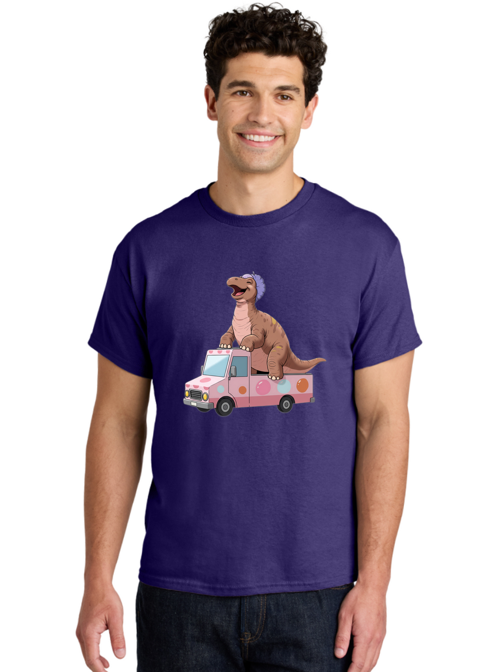 Dino-Ice-Cream-Truck Men'S Graphic Tee, 100% Cotton, Comfortable Casual Summer Wear, Machine Washable, Vintage Camera, Old Camera, Antique Camera, Black Camera, Classic Photography, Photography Equipment, Nostalgic Device, Film Camera, Bah912