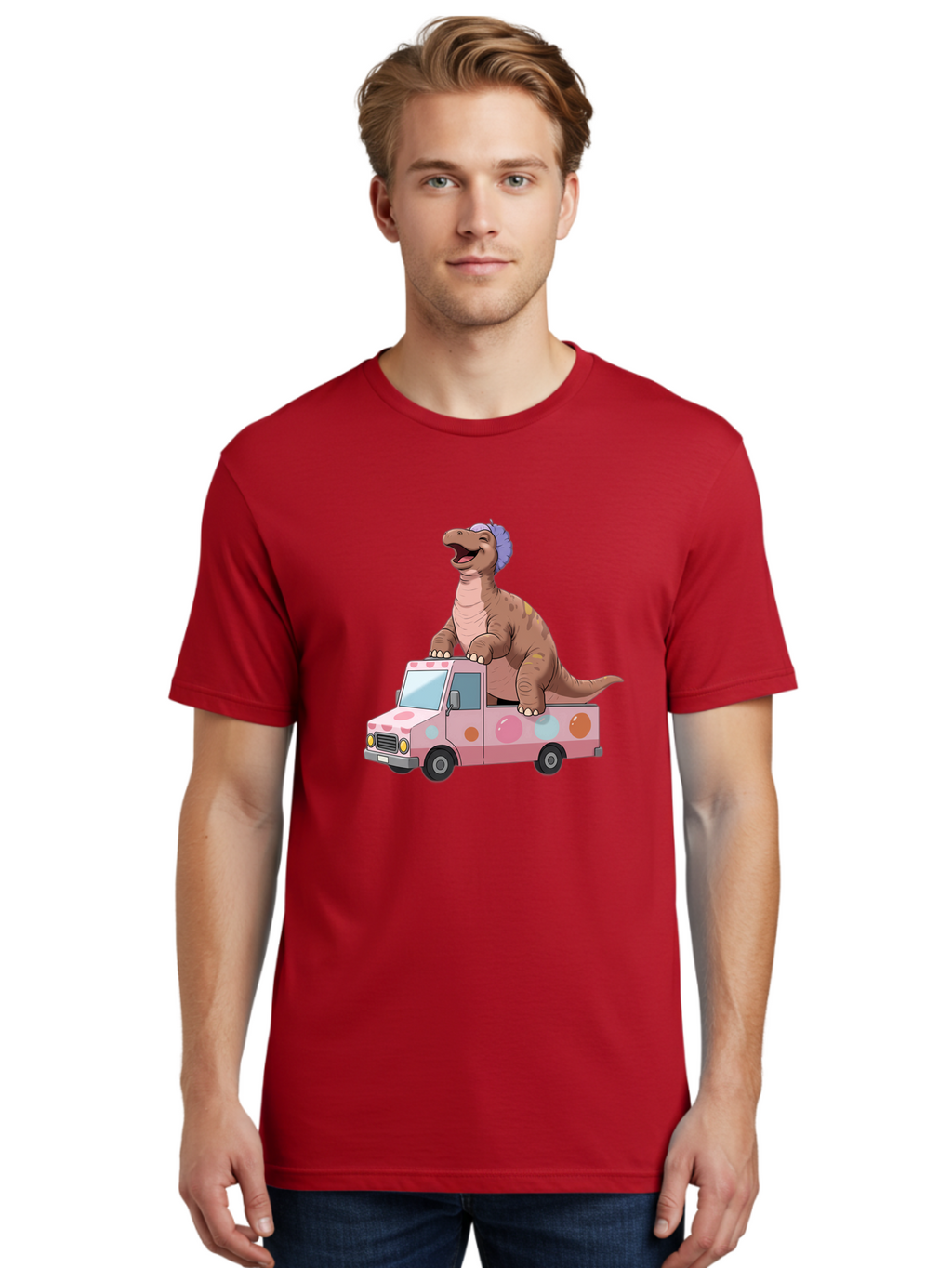 Dino-Ice-Cream-Truck Men'S Graphic Tee, 100% Cotton, Comfortable Casual Summer Wear, Machine Washable, Vintage Camera, Old Camera, Antique Camera, Black Camera, Classic Photography, Photography Equipment, Nostalgic Device, Film Camera, Bah912