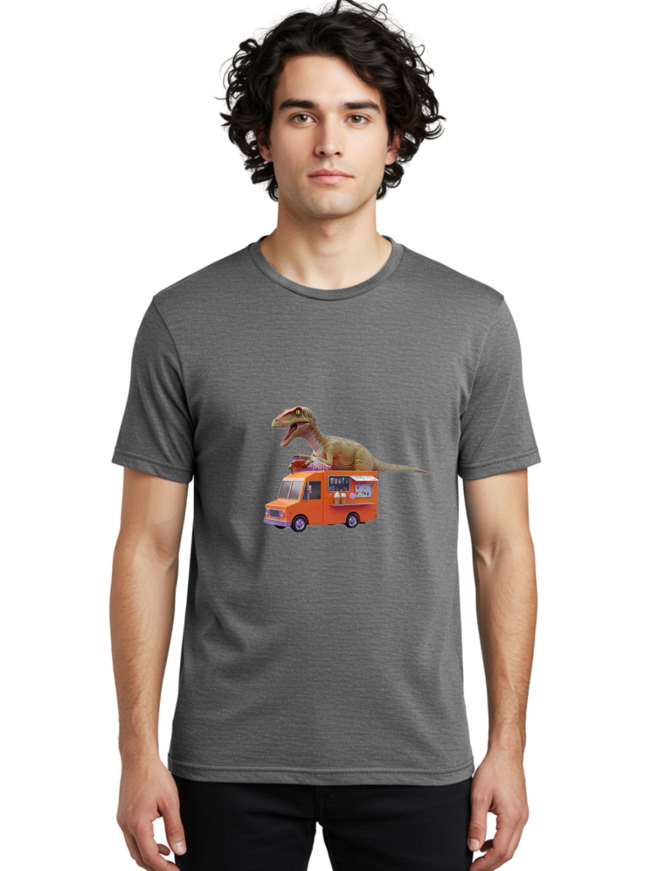 Dino-Ice-Cream Men'S Graphic Tee, 100% Cotton, Comfortable Casual Summer Wear, Machine Washable, Vintage Camera, Old Camera, Antique Camera, Black Camera, Classic Photography, Photography Equipment, Nostalgic Device, Film Camera, Camera Art Bah913