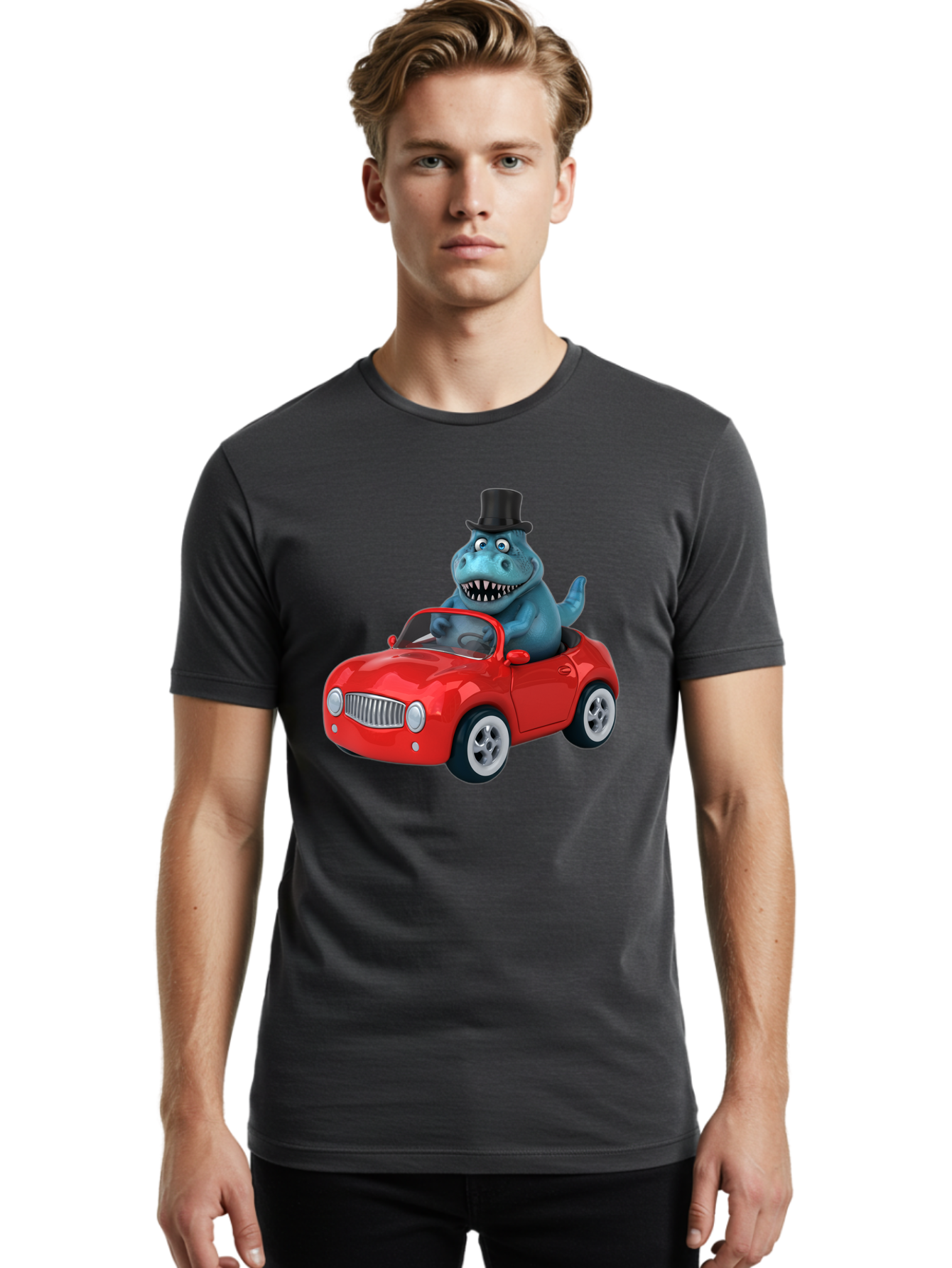 Dino-In-Convertible Men'S Graphic Tee, 100% Cotton, Comfortable Casual Summer Wear, Machine Washable, Vintage Camera, Old Camera, Antique Camera, Black Camera, Classic Photography, Photography Equipment, Nostalgic Device, Film Camera, Bah916