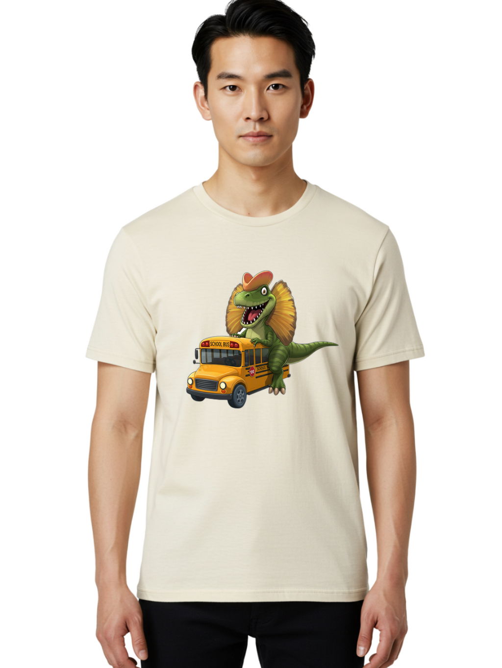 Dino-On-School-Bus Men'S Graphic Tee, 100% Cotton, Comfortable Casual Summer Wear, Machine Washable, Vintage Camera, Old Camera, Antique Camera, Black Camera, Classic Photography, Photography Equipment, Nostalgic Device, Film Camera, Bah920