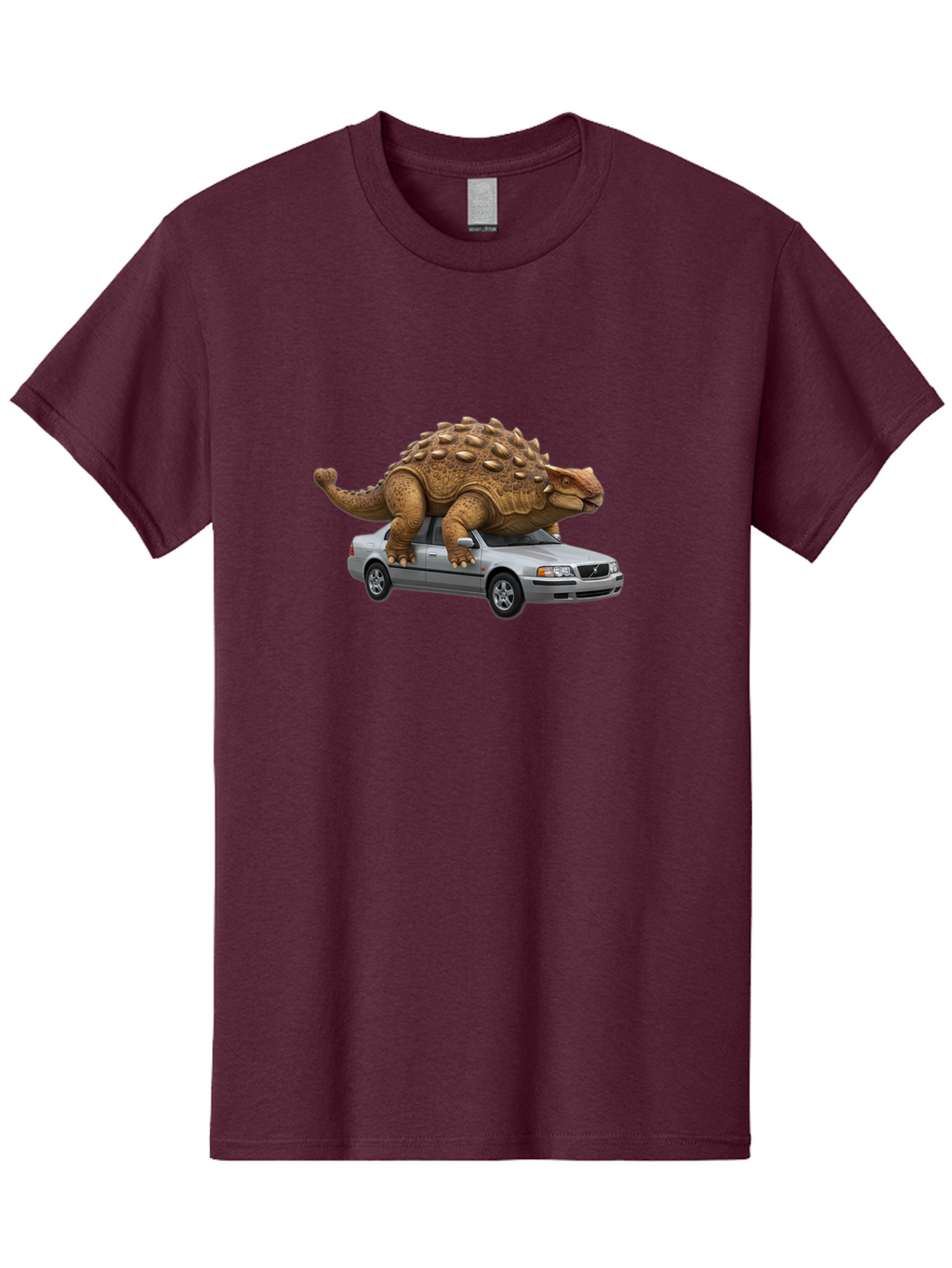 Dino-On-Volvo Men'S Graphic Tee, 100% Cotton, Comfortable Casual Summer Wear, Machine Washable, Vintage Camera, Old Camera, Antique Camera, Black Camera, Classic Photography, Photography Equipment, Nostalgic Device, Film Camera, Camera Art Bah921
