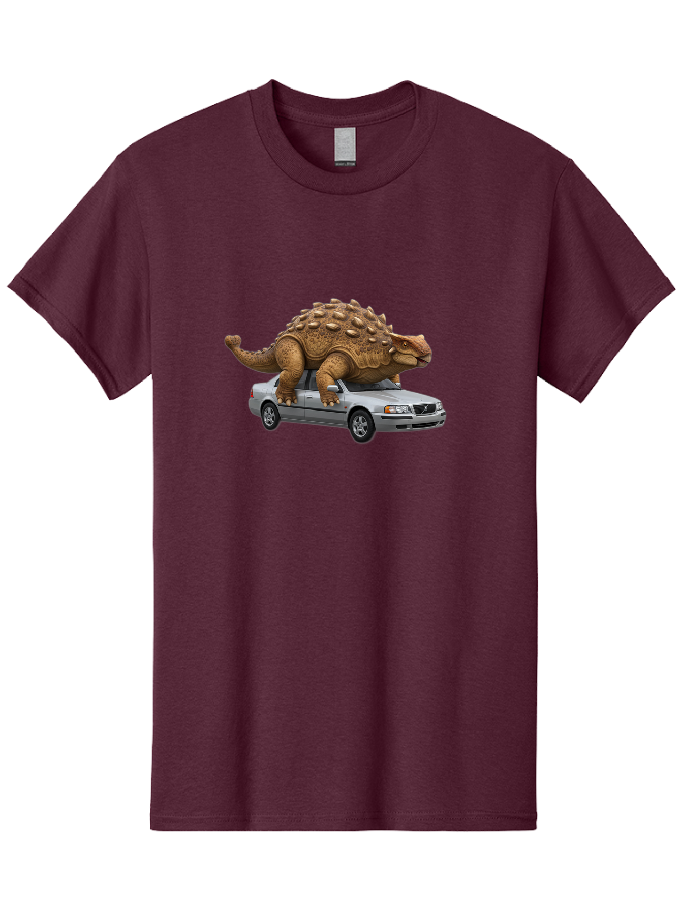 Dino-On-Volvo Men'S Graphic Tee, 100% Cotton, Comfortable Casual Summer Wear, Machine Washable, Vintage Camera, Old Camera, Antique Camera, Black Camera, Classic Photography, Photography Equipment, Nostalgic Device, Film Camera, Camera Art Bah921