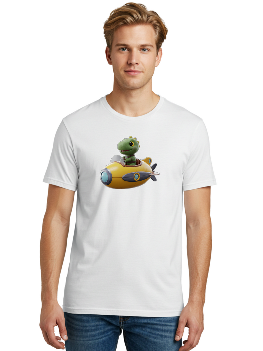 Dino-Pilot Men'S Graphic Tee, 100% Cotton, Comfortable Casual Summer Wear, Machine Washable, Vintage Camera, Old Camera, Antique Camera, Black Camera, Classic Photography, Photography Equipment, Nostalgic Device, Film Camera, Camera Art Bah922