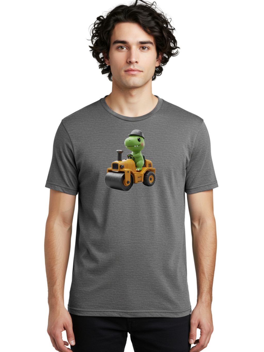 Dino-Steamroller Men'S Graphic Tee, 100% Cotton, Comfortable Casual Summer Wear, Machine Washable, Vintage Camera, Old Camera, Antique Camera, Black Camera, Classic Photography, Photography Equipment, Nostalgic Device, Film Camera, Camera Art Bah923