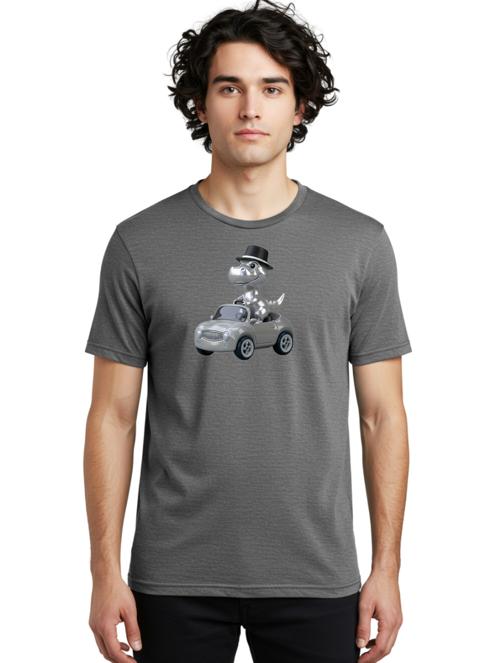 Dino-Tophat Men'S Graphic Tee, 100% Cotton, Comfortable Casual Summer Wear, Machine Washable, Vintage Camera, Old Camera, Antique Camera, Black Camera, Classic Photography, Photography Equipment, Nostalgic Device, Film Camera, Camera Art Bah924