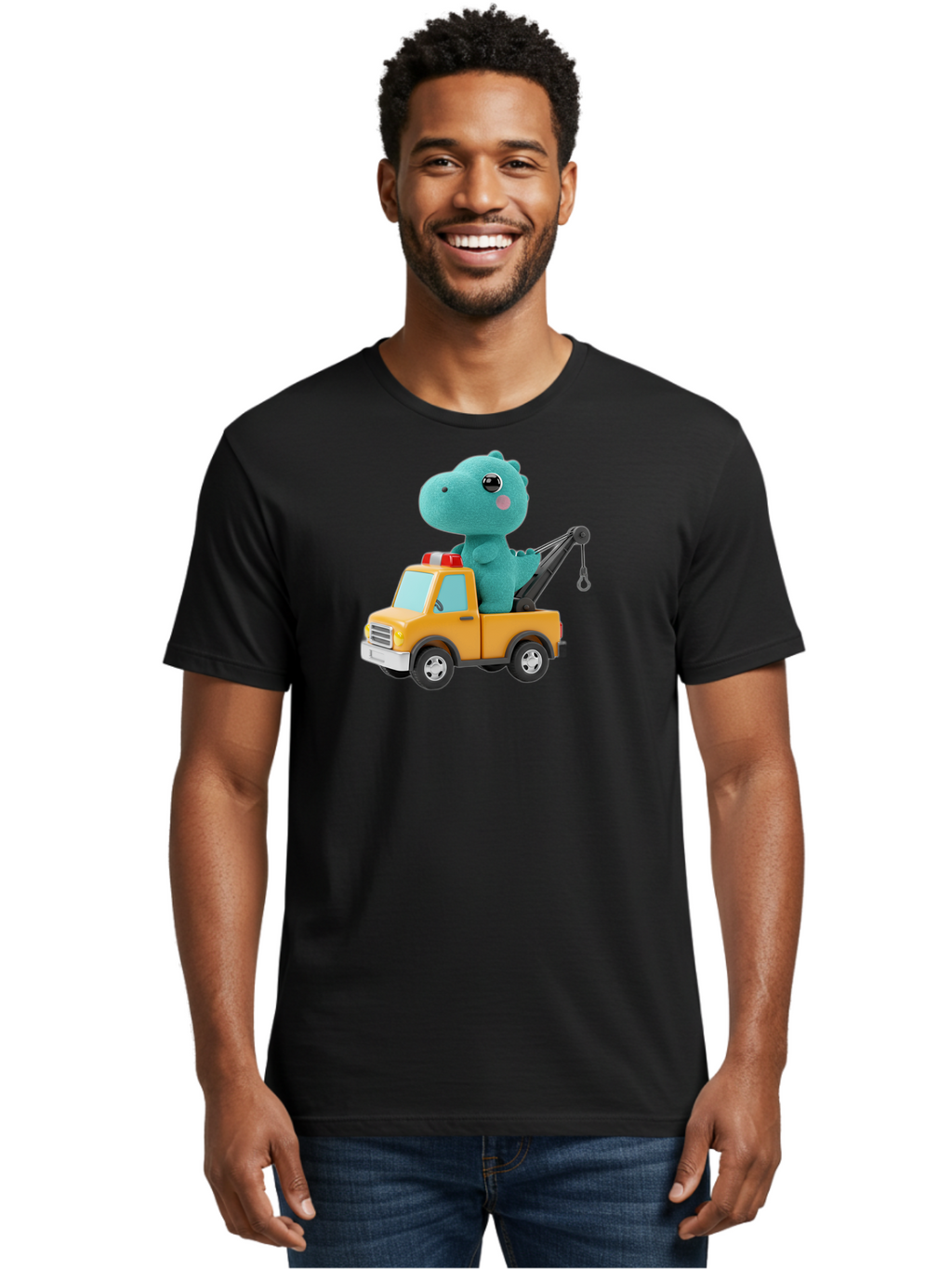 Dino-Tow-Truck Men'S Graphic Tee, 100% Cotton, Comfortable Casual Summer Wear, Machine Washable, Vintage Camera, Old Camera, Antique Camera, Black Camera, Classic Photography, Photography Equipment, Nostalgic Device, Film Camera, Camera Art Bah925