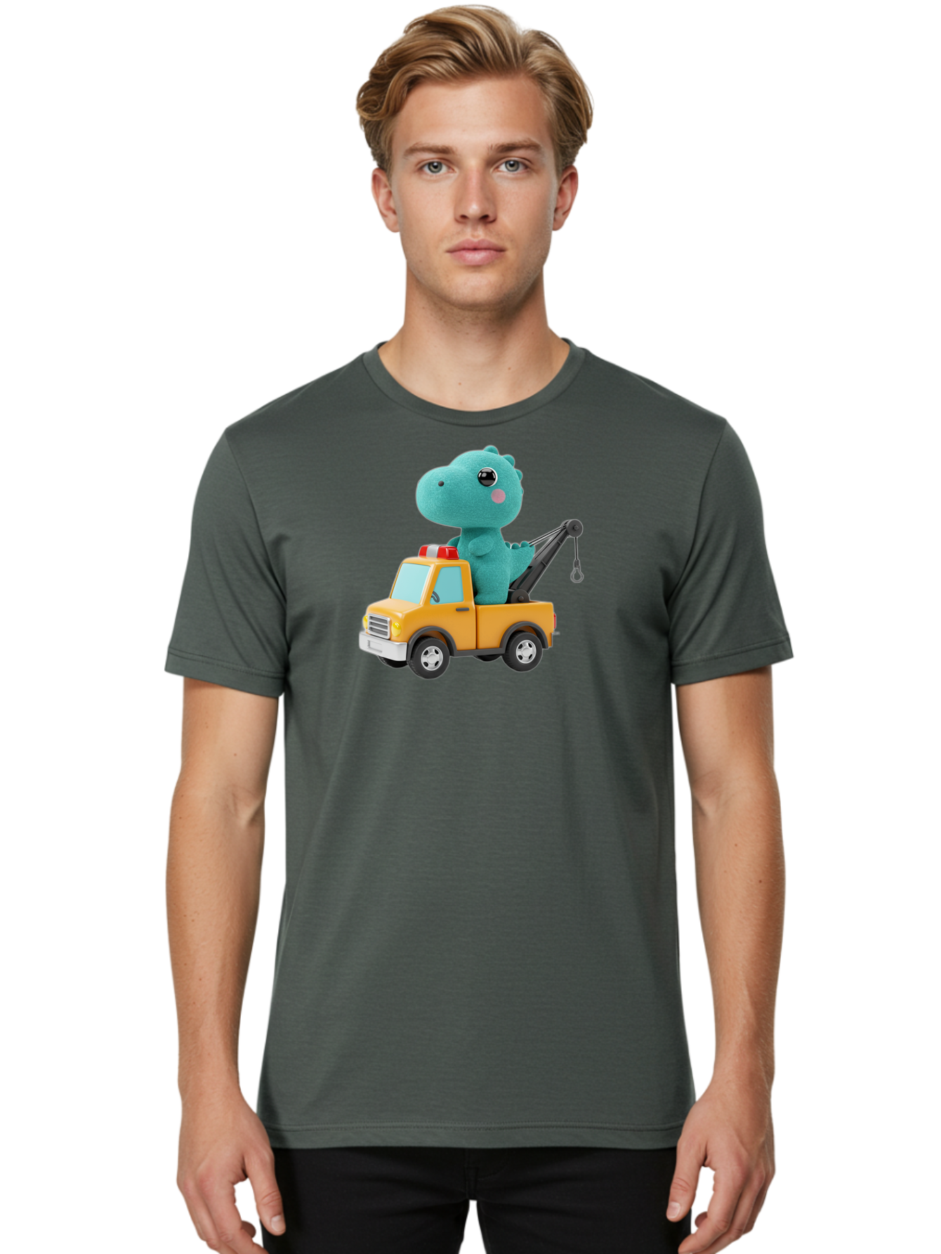 Dino-Tow-Truck Men'S Graphic Tee, 100% Cotton, Comfortable Casual Summer Wear, Machine Washable, Vintage Camera, Old Camera, Antique Camera, Black Camera, Classic Photography, Photography Equipment, Nostalgic Device, Film Camera, Camera Art Bah925