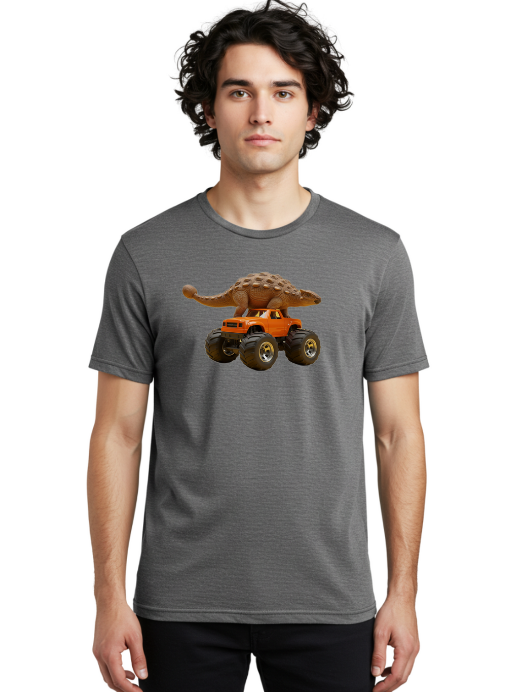 Dino-Truck-1 Men'S Graphic Tee, 100% Cotton, Comfortable Casual Summer Wear, Machine Washable, Vintage Camera, Old Camera, Antique Camera, Black Camera, Classic Photography, Photography Equipment, Nostalgic Device, Film Camera, Camera Art Bah926