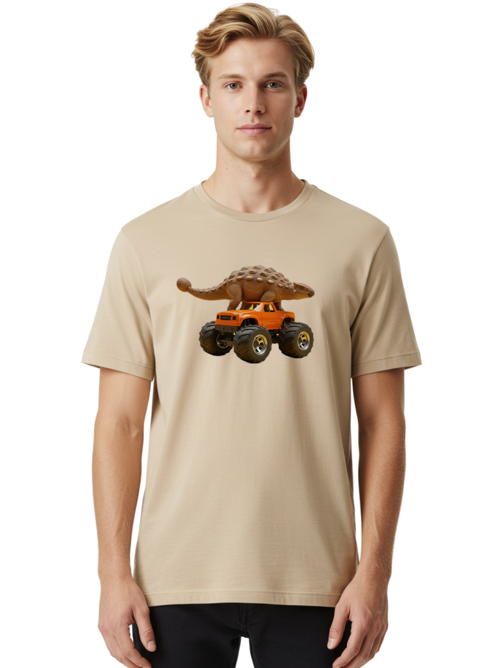 Dino-Truck-1 Men'S Graphic Tee, 100% Cotton, Comfortable Casual Summer Wear, Machine Washable, Vintage Camera, Old Camera, Antique Camera, Black Camera, Classic Photography, Photography Equipment, Nostalgic Device, Film Camera, Camera Art Bah926