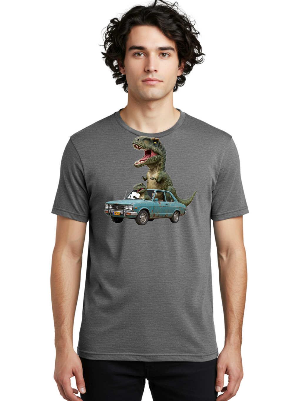 Dinos-In-Car Men'S Graphic Tee, 100% Cotton, Comfortable Casual Summer Wear, Machine Washable, Vintage Camera, Old Camera, Antique Camera, Black Camera, Classic Photography, Photography Equipment, Nostalgic Device, Film Camera, Camera Art Bah928