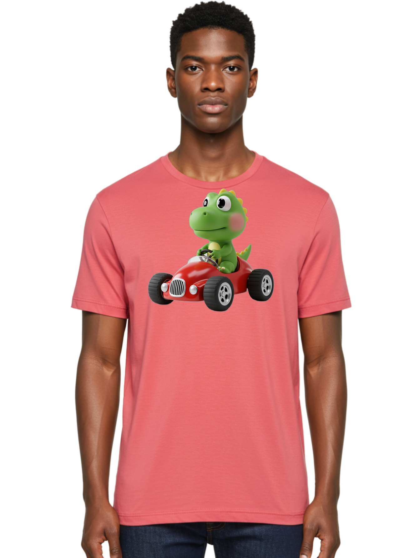 Dinosaur-Racing-Car Men'S Graphic Tee, 100% Cotton, Comfortable Casual Summer Wear, Machine Washable, Vintage Camera, Old Camera, Antique Camera, Black Camera, Classic Photography, Photography Equipment, Nostalgic Device, Film Camera, Bah933