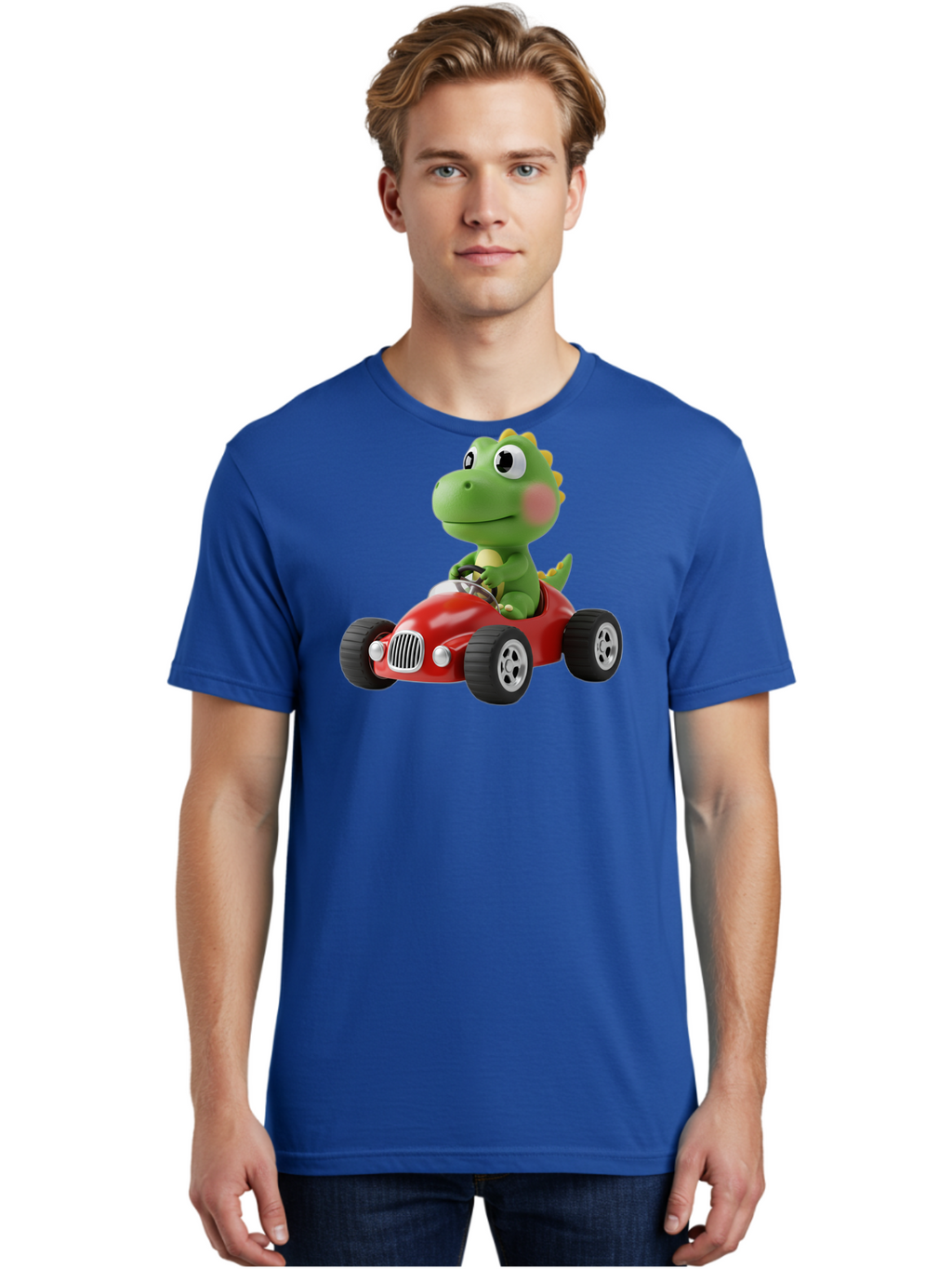 Dinosaur-Racing-Car Men'S Graphic Tee, 100% Cotton, Comfortable Casual Summer Wear, Machine Washable, Vintage Camera, Old Camera, Antique Camera, Black Camera, Classic Photography, Photography Equipment, Nostalgic Device, Film Camera, Bah933