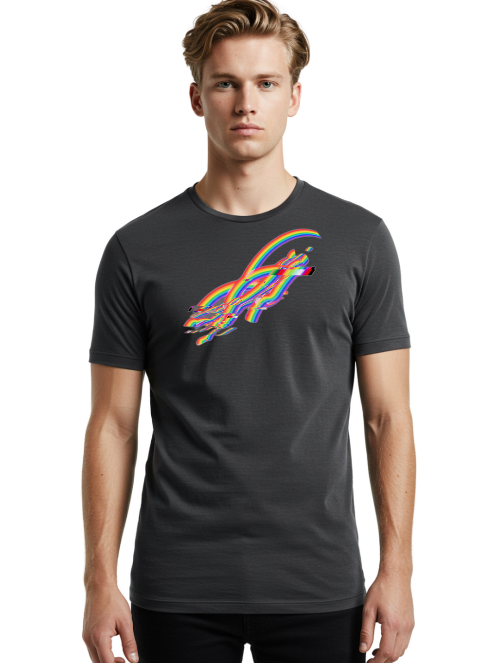 Distorted-Swirl Men'S Graphic Tee, 100% Cotton, Comfortable Casual Summer Wear, Machine Washable, Vintage Camera, Old Camera, Antique Camera, Black Camera, Classic Photography, Photography Equipment, Nostalgic Device, Film Camera, Camera Art Bah935