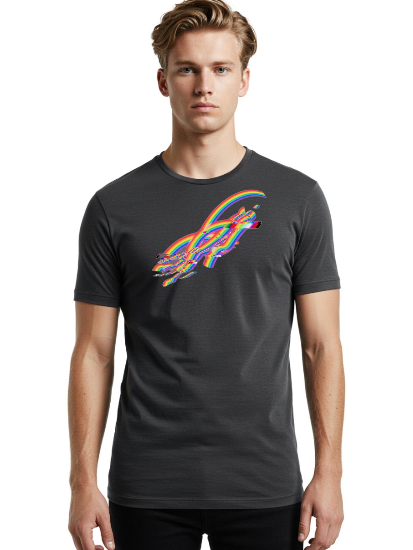 Distorted-Swirl Men'S Graphic Tee, 100% Cotton, Comfortable Casual Summer Wear, Machine Washable, Vintage Camera, Old Camera, Antique Camera, Black Camera, Classic Photography, Photography Equipment, Nostalgic Device, Film Camera, Camera Art Bah935