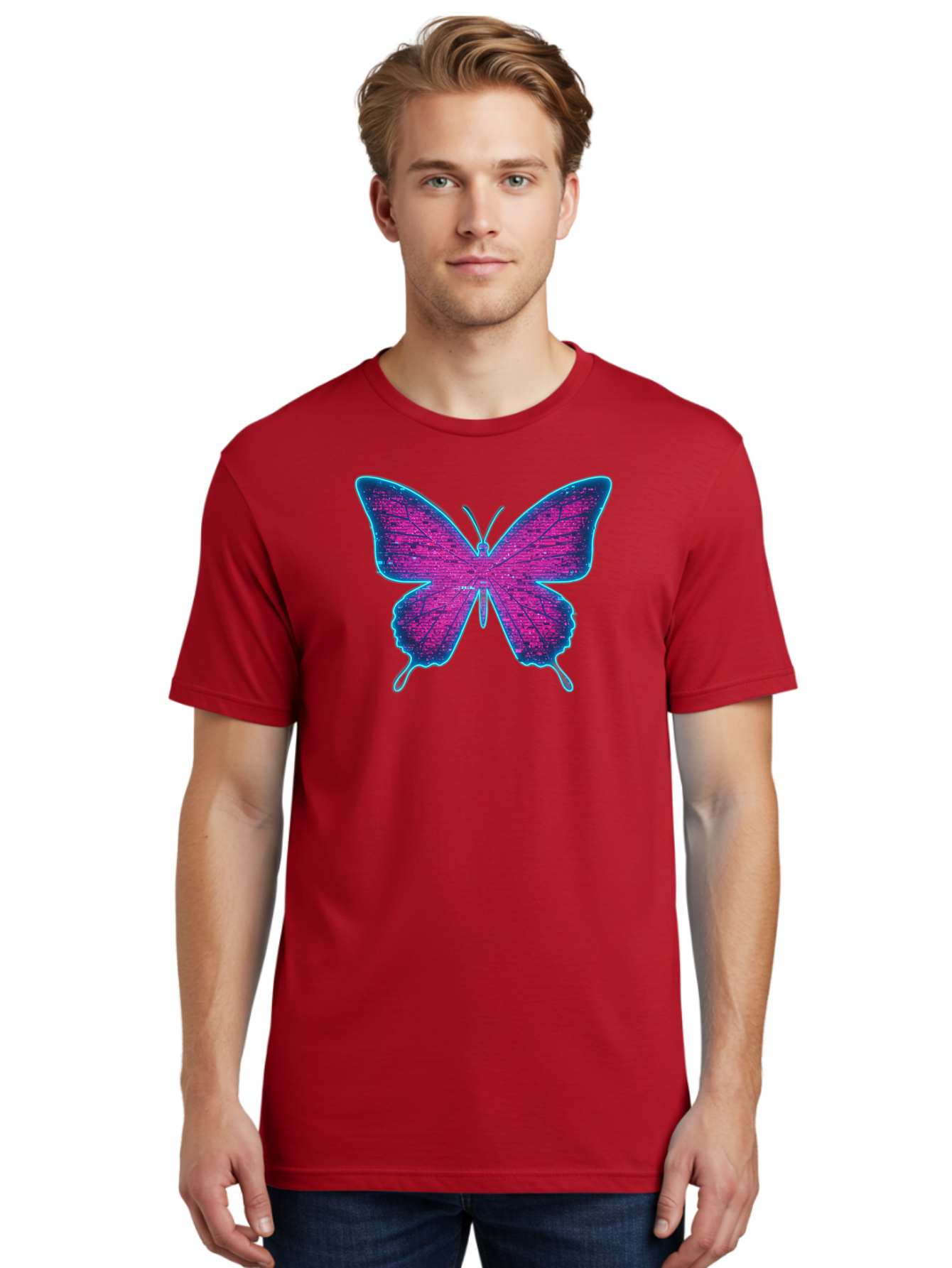 Dna-Butterfly Men'S Graphic Tee, 100% Cotton, Comfortable Casual Summer Wear, Machine Washable, Vintage Camera, Old Camera, Antique Camera, Black Camera, Classic Photography, Photography Equipment, Nostalgic Device, Film Camera, Camera Art Bah937