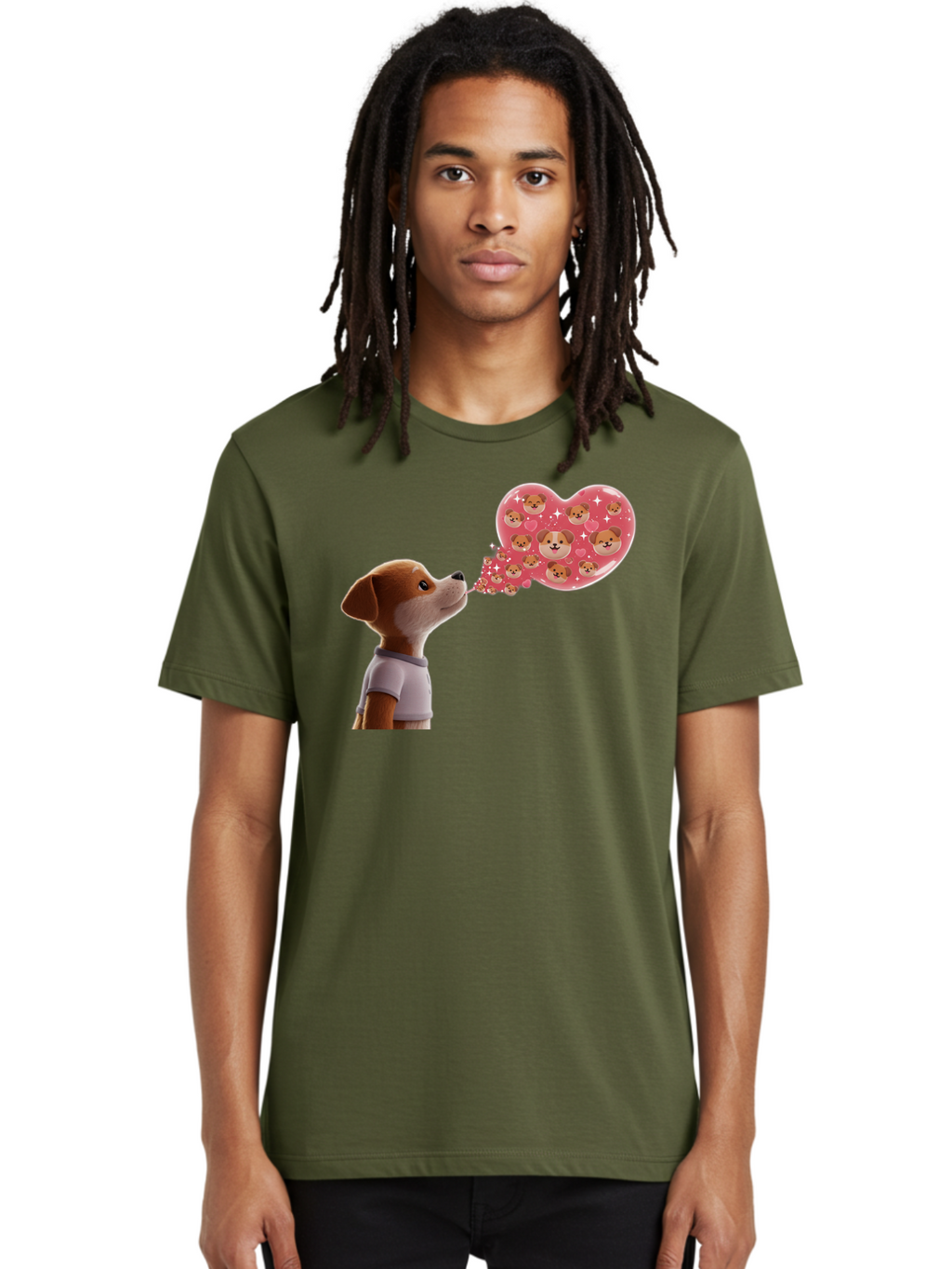 Dog-Blowing-Heart-Kisses Men'S Graphic Tee, 100% Cotton, Comfortable Casual Summer Wear, Machine Washable, Vintage Camera, Old Camera, Antique Camera, Black Camera, Classic Photography, Photography Equipment, Nostalgic Device, Film Camera, Bah940