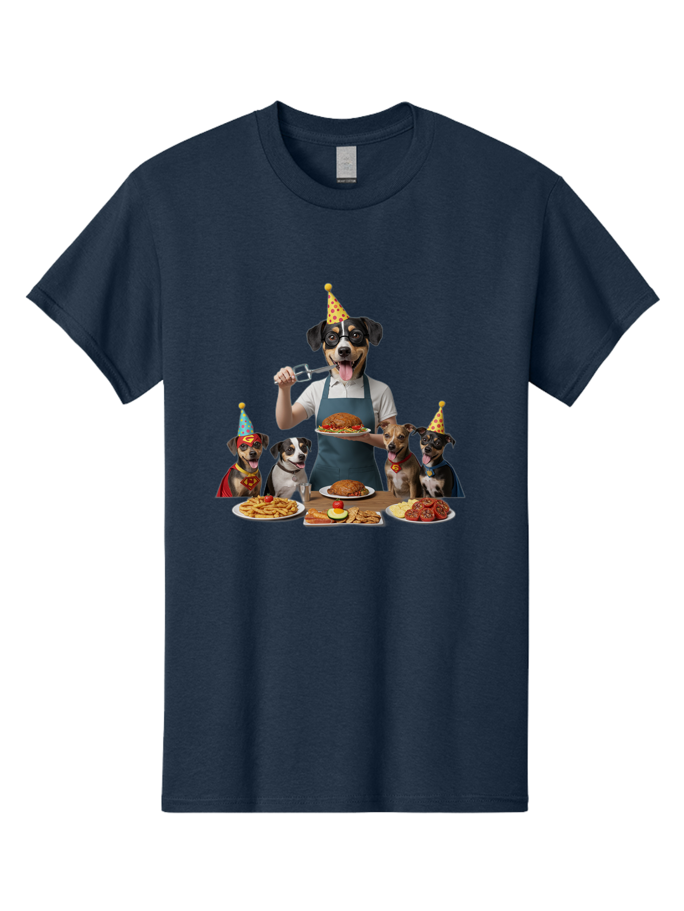 Dog-In-Apron Men'S Graphic Tee, 100% Cotton, Comfortable Casual Summer Wear, Machine Washable, Vintage Camera, Old Camera, Antique Camera, Black Camera, Classic Photography, Photography Equipment, Nostalgic Device, Film Camera, Camera Art Bah942