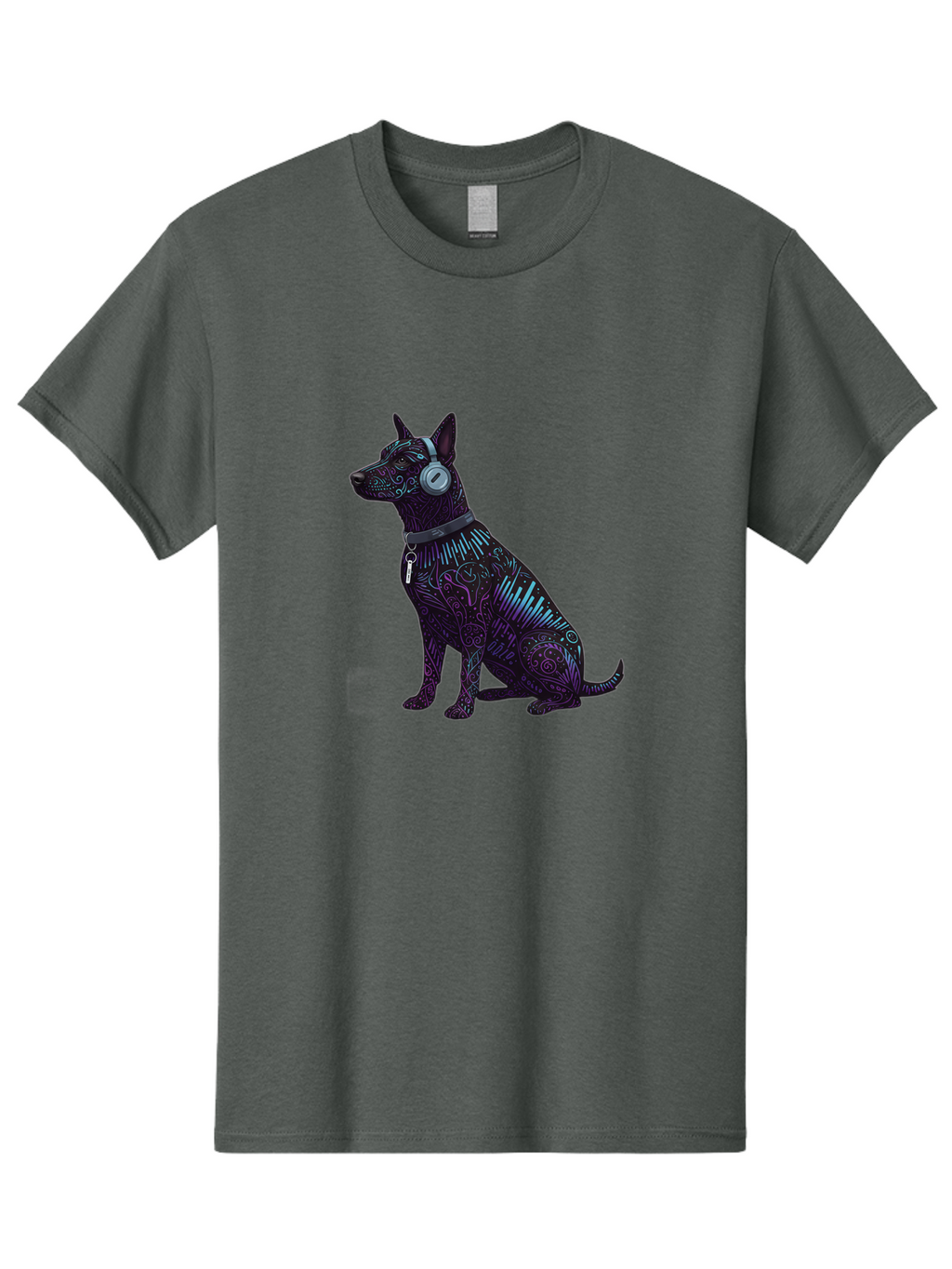 Dog-Wearing-Headphones-1 Men'S Graphic Tee, 100% Cotton, Comfortable Casual Summer Wear, Machine Washable, Vintage Camera, Old Camera, Antique Camera, Black Camera, Classic Photography, Photography Equipment, Nostalgic Device, Film Camera, Bah944