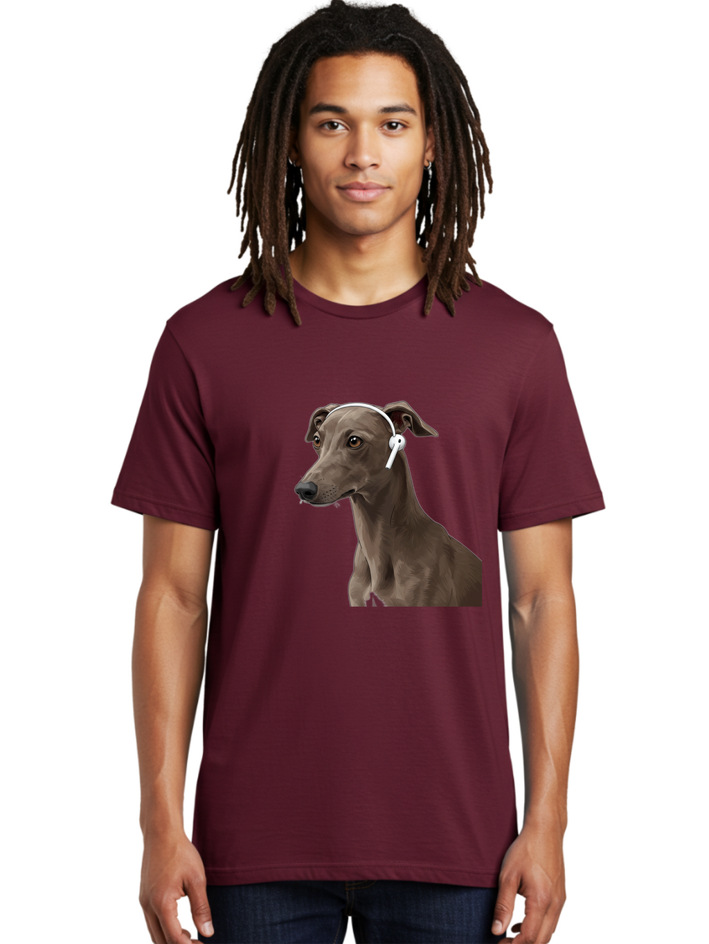 Dog-Wearing-Headphones Men'S Graphic Tee, 100% Cotton, Comfortable Casual Summer Wear, Machine Washable, Vintage Camera, Old Camera, Antique Camera, Black Camera, Classic Photography, Photography Equipment, Nostalgic Device, Film Camera, Bah945