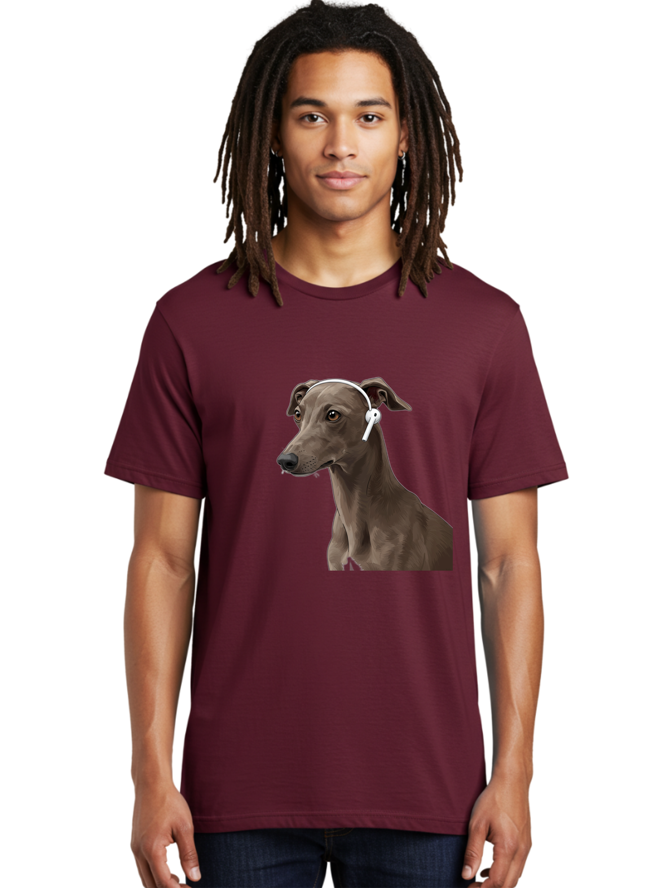 Dog-Wearing-Headphones Men'S Graphic Tee, 100% Cotton, Comfortable Casual Summer Wear, Machine Washable, Vintage Camera, Old Camera, Antique Camera, Black Camera, Classic Photography, Photography Equipment, Nostalgic Device, Film Camera, Bah945