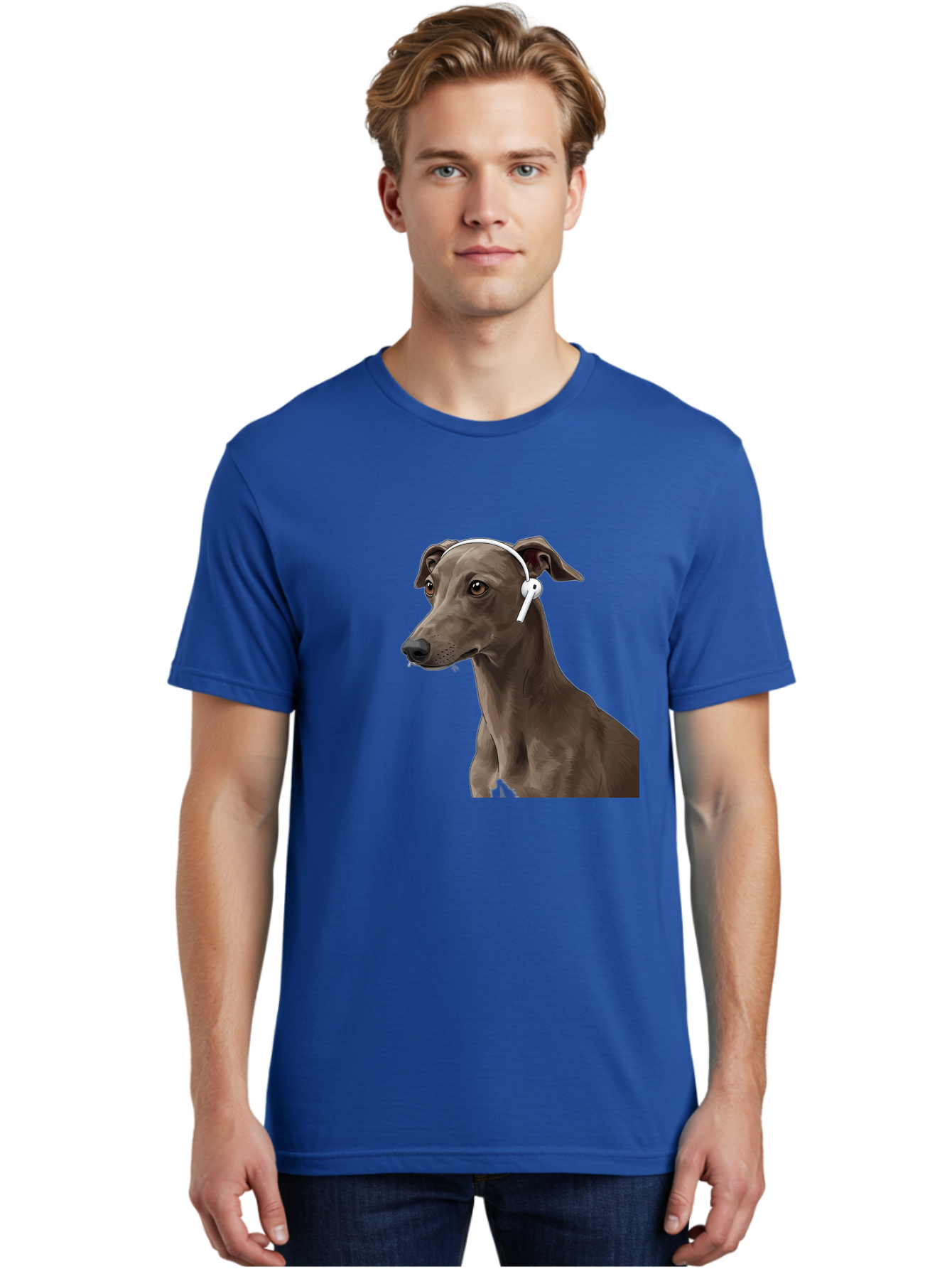 Dog-Wearing-Headphones Men'S Graphic Tee, 100% Cotton, Comfortable Casual Summer Wear, Machine Washable, Vintage Camera, Old Camera, Antique Camera, Black Camera, Classic Photography, Photography Equipment, Nostalgic Device, Film Camera, Bah945
