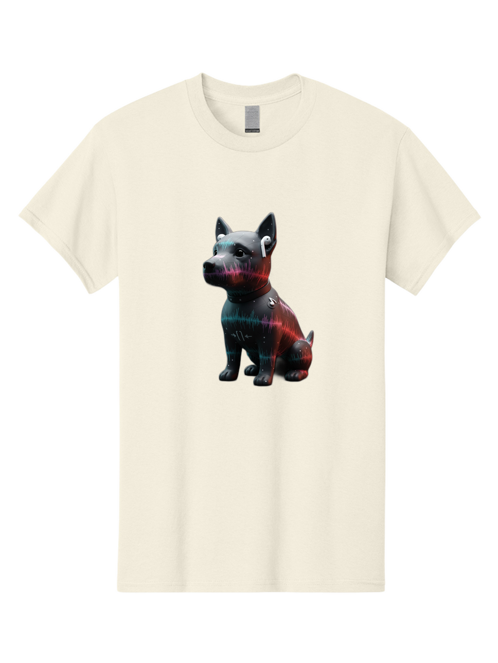Dog-Wearing-Wireless-Earphones Men'S Graphic Tee, 100% Cotton, Comfortable Casual Summer Wear, Machine Washable, Vintage Camera, Old Camera, Antique Camera, Black Camera, Classic Photography, Photography Equipment, Nostalgic Device, Bah946
