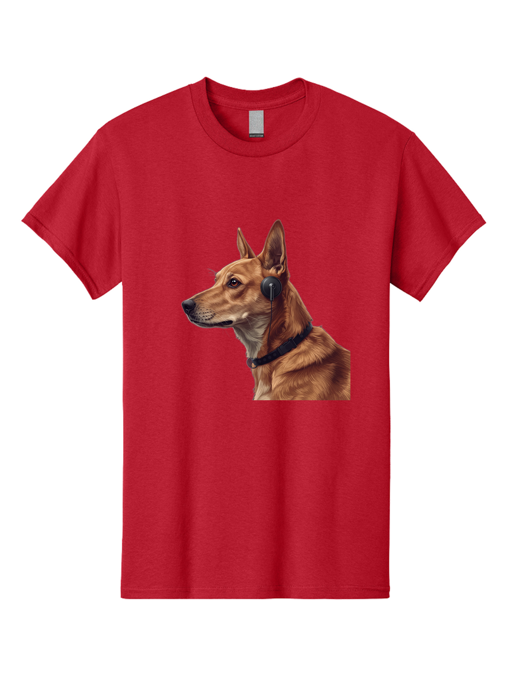 Dog-With-Headphones-2 Men'S Graphic Tee, 100% Cotton, Comfortable Casual Summer Wear, Machine Washable, Vintage Camera, Old Camera, Antique Camera, Black Camera, Classic Photography, Photography Equipment, Nostalgic Device, Film Camera, Bah949