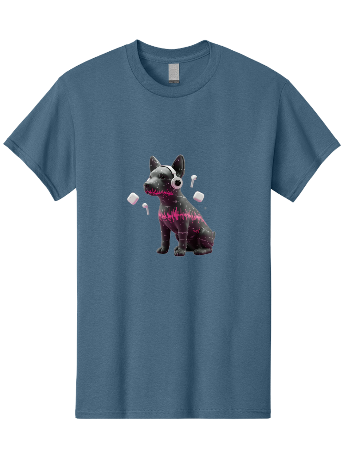 Dog-With-Headphones Men'S Graphic Tee, 100% Cotton, Comfortable Casual Summer Wear, Machine Washable, Vintage Camera, Old Camera, Antique Camera, Black Camera, Classic Photography, Photography Equipment, Nostalgic Device, Film Camera, Bah950