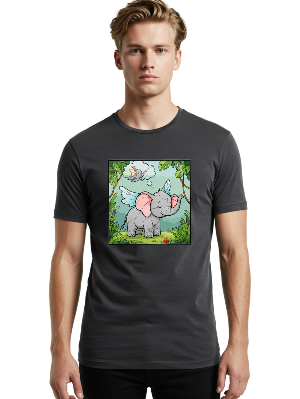 Dreaming-Elephant Men'S Graphic Tee, 100% Cotton, Comfortable Casual Summer Wear, Machine Washable, Vintage Camera, Old Camera, Antique Camera, Black Camera, Classic Photography, Photography Equipment, Nostalgic Device, Film Camera, Camera Art Bah955