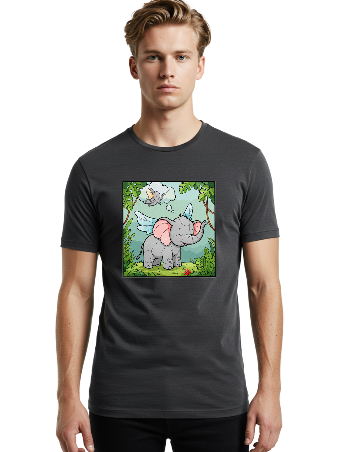 Dreaming-Elephant Men'S Graphic Tee, 100% Cotton, Comfortable Casual Summer Wear, Machine Washable, Vintage Camera, Old Camera, Antique Camera, Black Camera, Classic Photography, Photography Equipment, Nostalgic Device, Film Camera, Camera Art Bah955