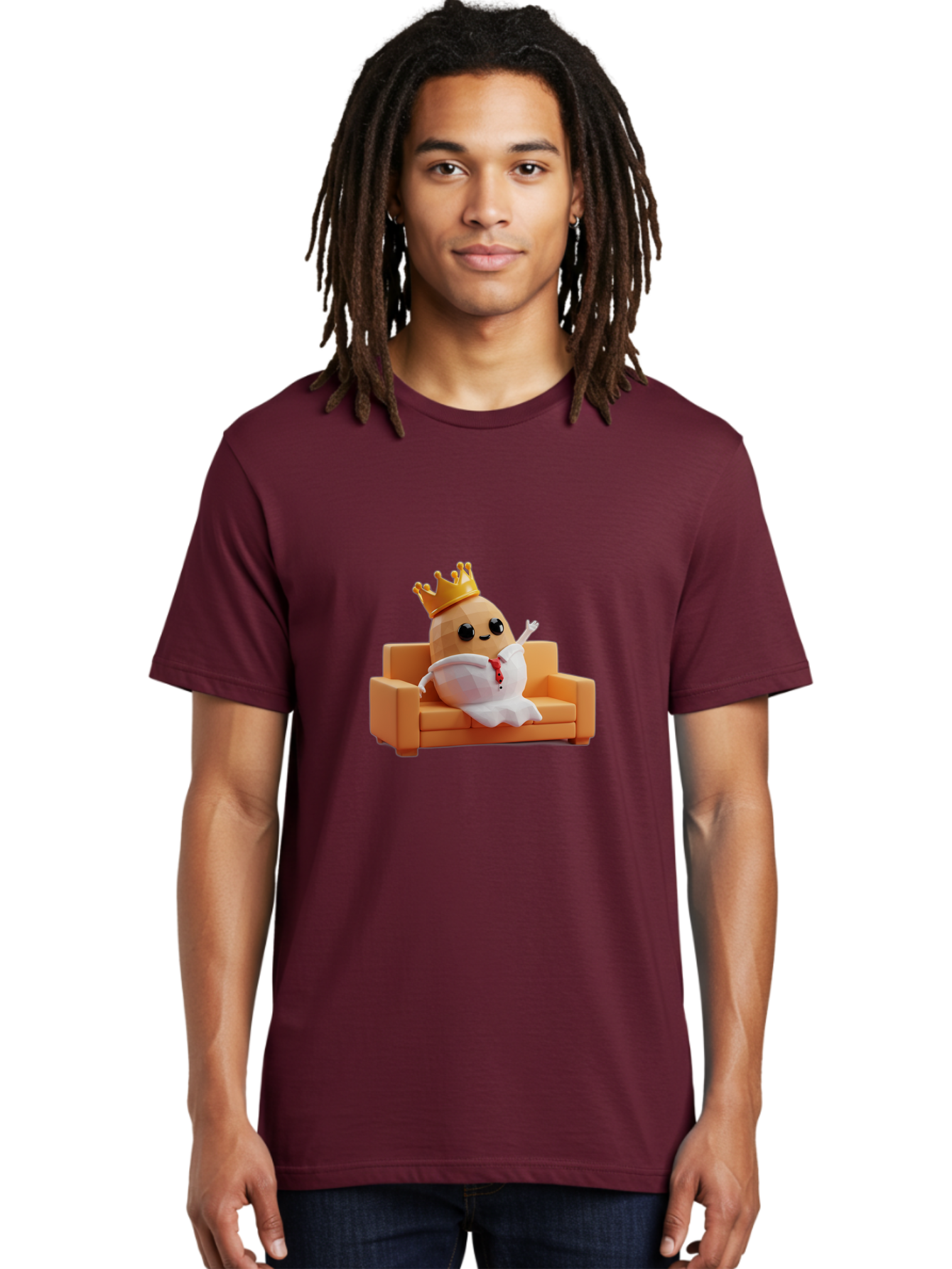 Egg-Character-On-Couch Men'S Graphic Tee, 100% Cotton, Comfortable Casual Summer Wear, Machine Washable, Vintage Camera, Old Camera, Antique Camera, Black Camera, Classic Photography, Photography Equipment, Nostalgic Device, Film Camera, Bah957