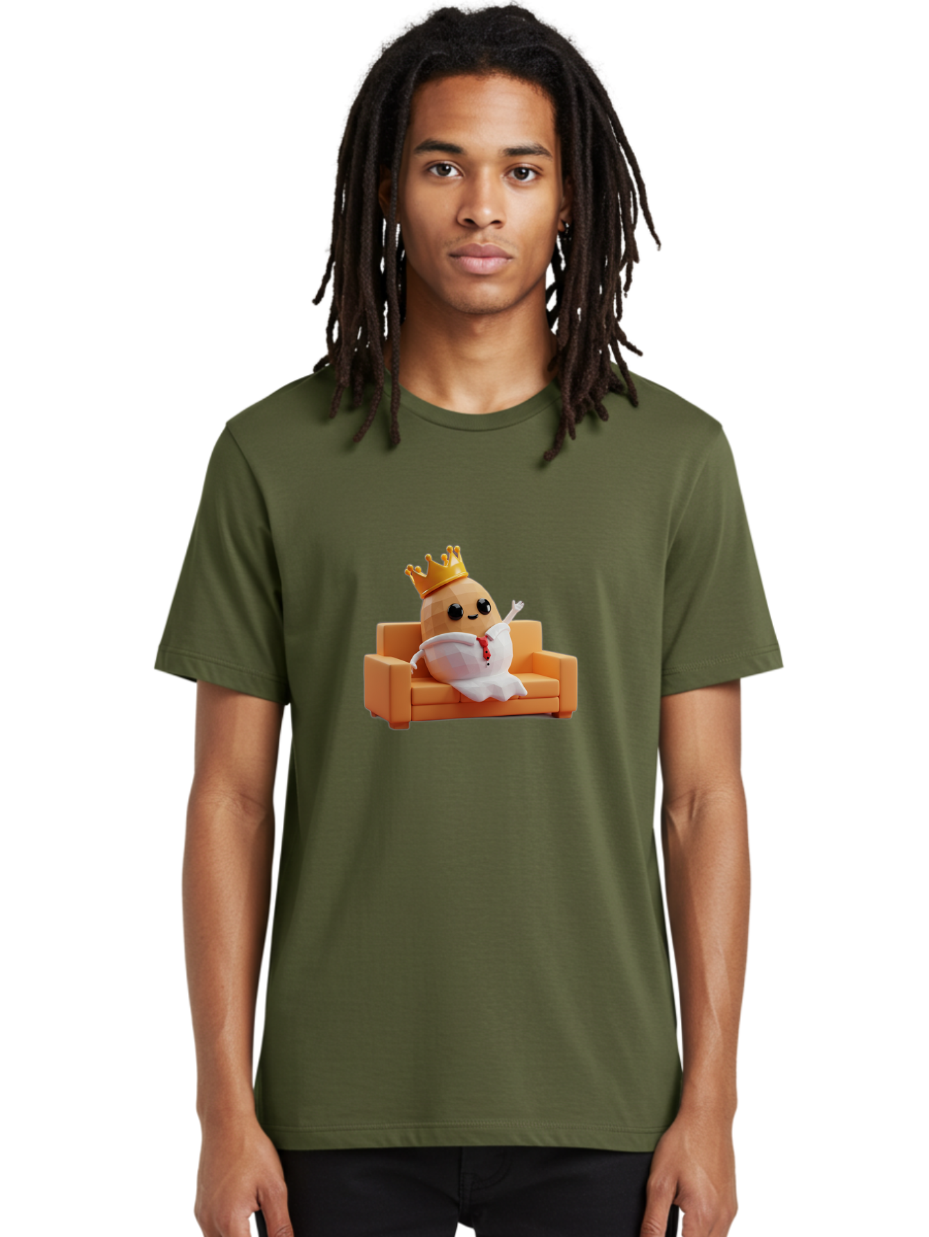 Egg-Character-On-Couch Men'S Graphic Tee, 100% Cotton, Comfortable Casual Summer Wear, Machine Washable, Vintage Camera, Old Camera, Antique Camera, Black Camera, Classic Photography, Photography Equipment, Nostalgic Device, Film Camera, Bah957