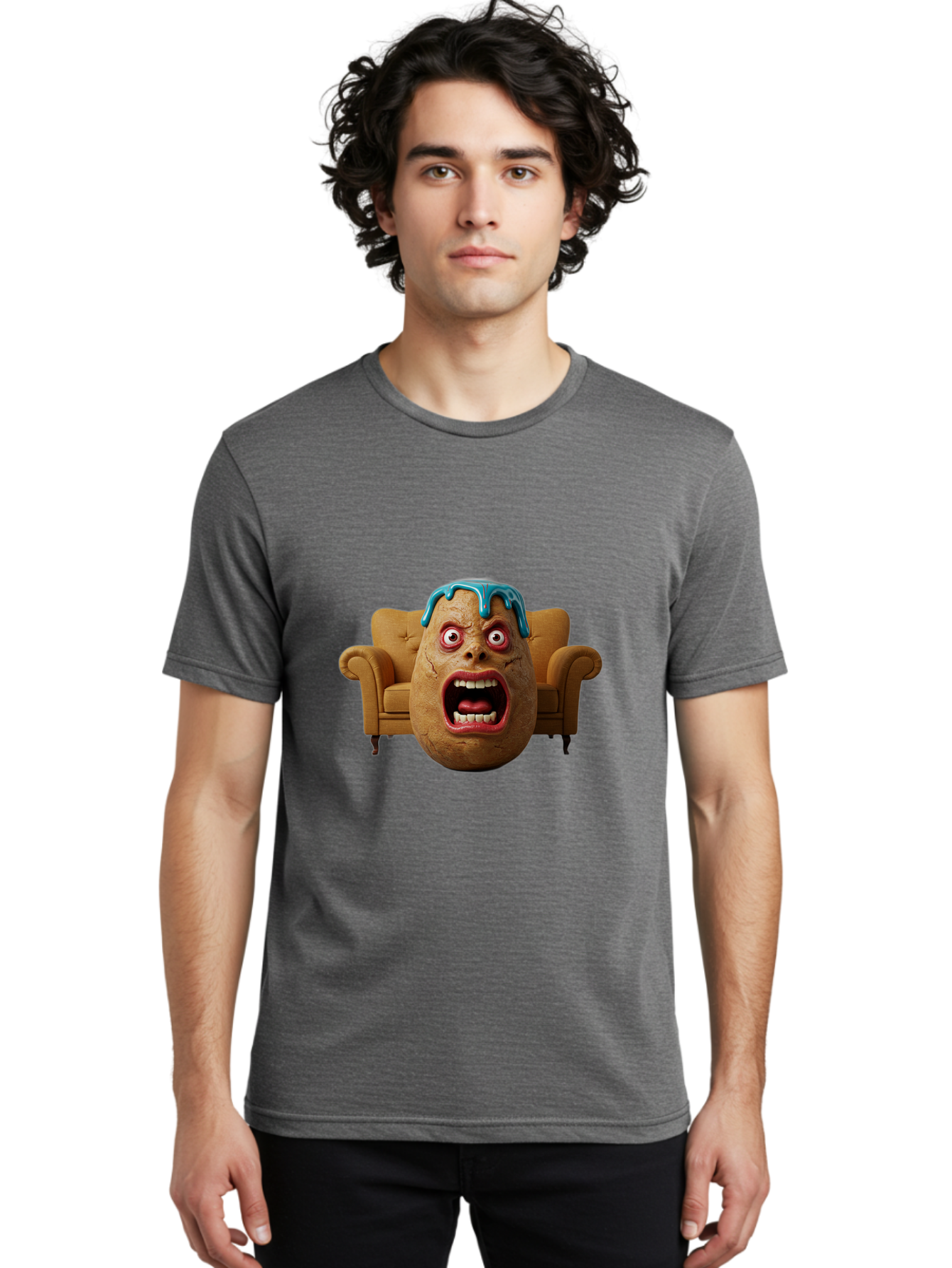 Egg-Head-On-Couch Men'S Graphic Tee, 100% Cotton, Comfortable Casual Summer Wear, Machine Washable, Vintage Camera, Old Camera, Antique Camera, Black Camera, Classic Photography, Photography Equipment, Nostalgic Device, Film Camera, Camera Art Bah958