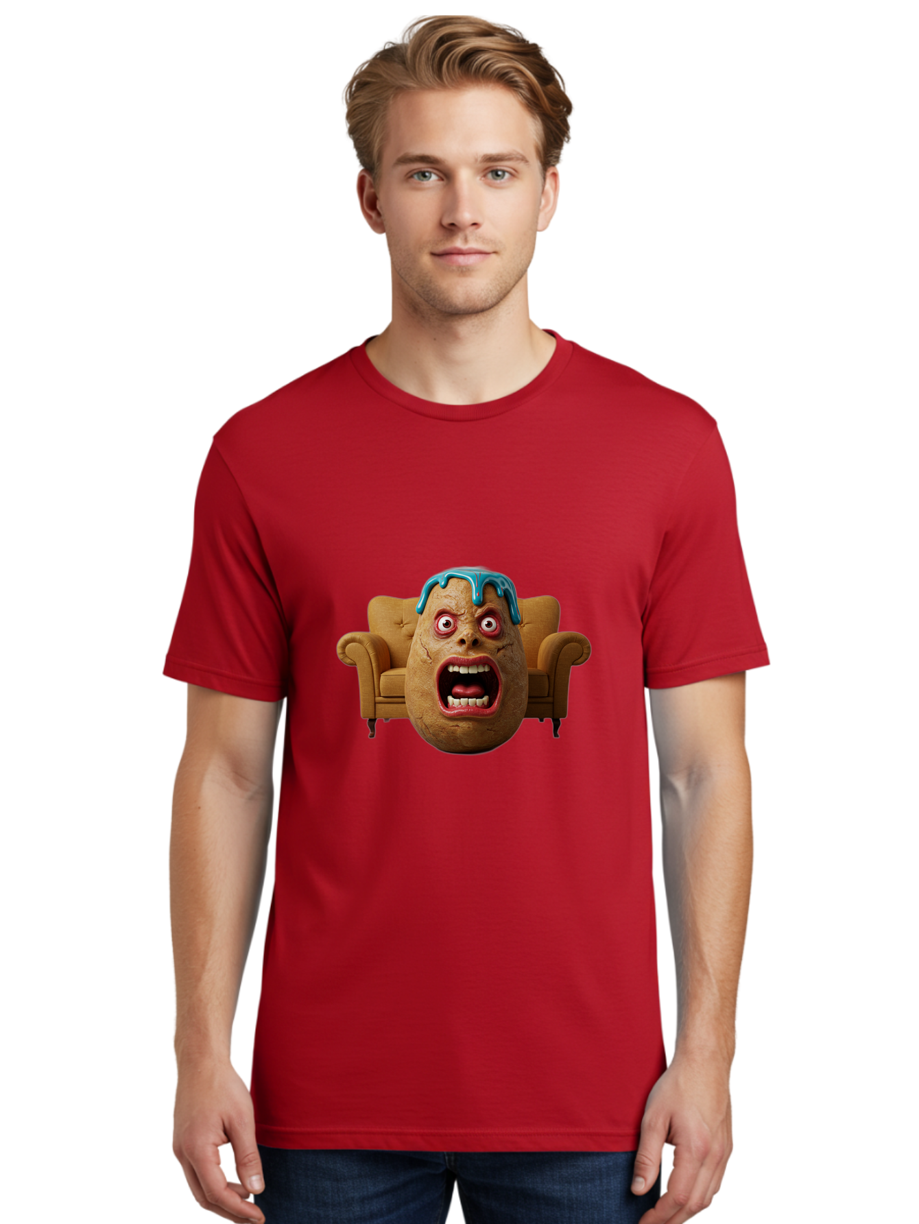 Egg-Head-On-Couch Men'S Graphic Tee, 100% Cotton, Comfortable Casual Summer Wear, Machine Washable, Vintage Camera, Old Camera, Antique Camera, Black Camera, Classic Photography, Photography Equipment, Nostalgic Device, Film Camera, Camera Art Bah958