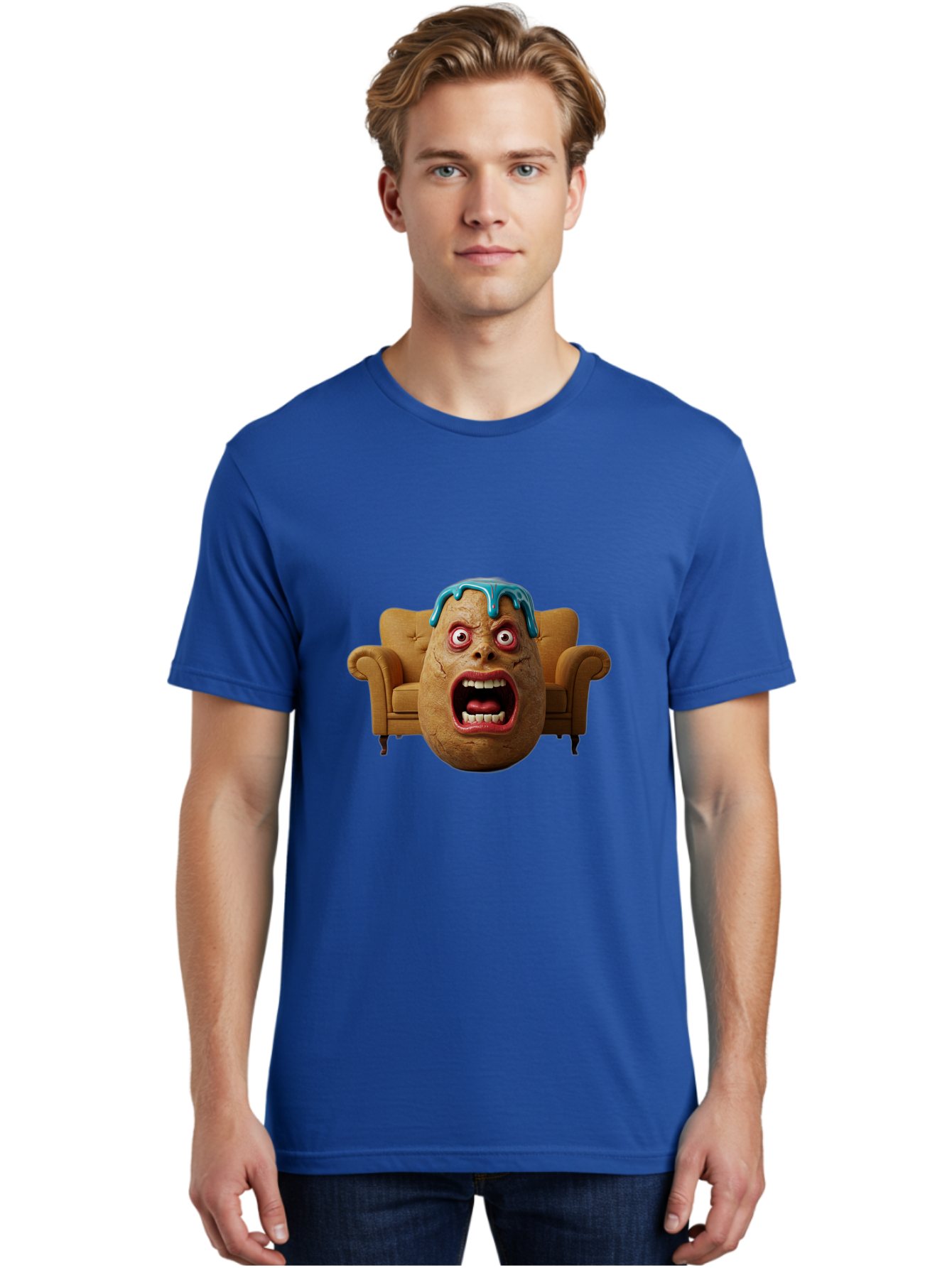 Egg-Head-On-Couch Men'S Graphic Tee, 100% Cotton, Comfortable Casual Summer Wear, Machine Washable, Vintage Camera, Old Camera, Antique Camera, Black Camera, Classic Photography, Photography Equipment, Nostalgic Device, Film Camera, Camera Art Bah958