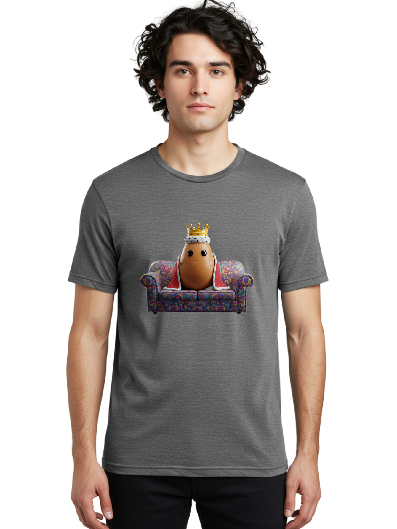 Egg-King-1 Men'S Graphic Tee, 100% Cotton, Comfortable Casual Summer Wear, Machine Washable, Vintage Camera, Old Camera, Antique Camera, Black Camera, Classic Photography, Photography Equipment, Nostalgic Device, Film Camera, Camera Art Bah959