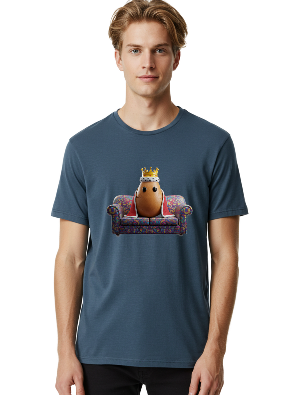 Egg-King-1 Men'S Graphic Tee, 100% Cotton, Comfortable Casual Summer Wear, Machine Washable, Vintage Camera, Old Camera, Antique Camera, Black Camera, Classic Photography, Photography Equipment, Nostalgic Device, Film Camera, Camera Art Bah959