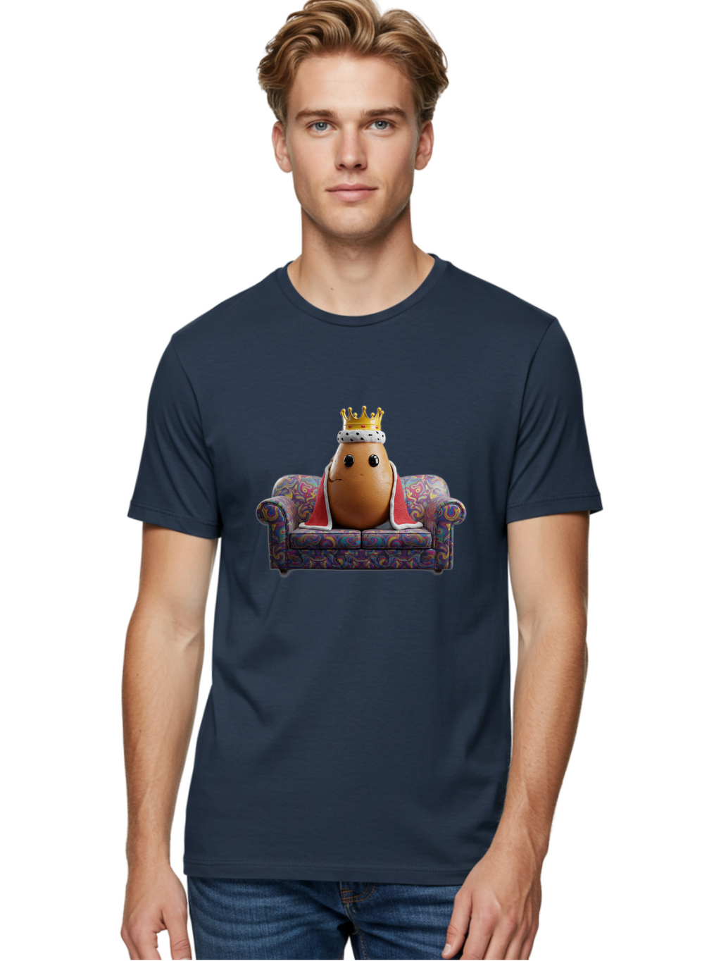 Egg-King-1 Men'S Graphic Tee, 100% Cotton, Comfortable Casual Summer Wear, Machine Washable, Vintage Camera, Old Camera, Antique Camera, Black Camera, Classic Photography, Photography Equipment, Nostalgic Device, Film Camera, Camera Art Bah959