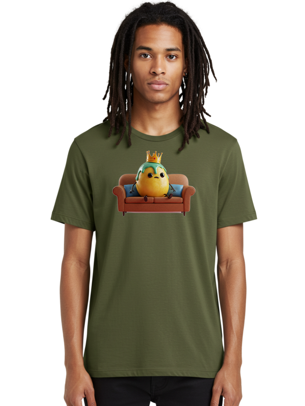 Egg-King-On-Sofa Men'S Graphic Tee, 100% Cotton, Comfortable Casual Summer Wear, Machine Washable, Vintage Camera, Old Camera, Antique Camera, Black Camera, Classic Photography, Photography Equipment, Nostalgic Device, Film Camera, Camera Art Bah961