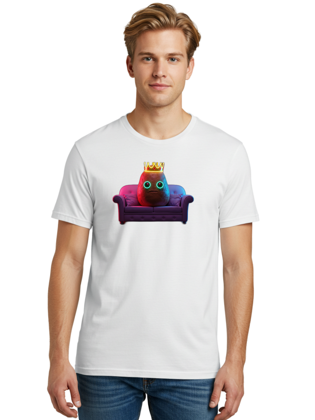 Egg-With-Crown Men'S Graphic Tee, 100% Cotton, Comfortable Casual Summer Wear, Machine Washable, Vintage Camera, Old Camera, Antique Camera, Black Camera, Classic Photography, Photography Equipment, Nostalgic Device, Film Camera, Camera Art Bah963