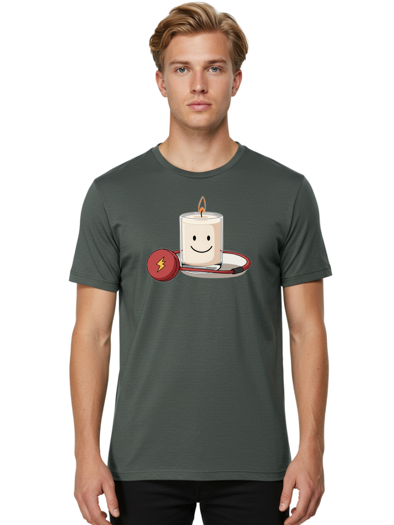 Electric-Candle-1 Men'S Graphic Tee, 100% Cotton, Comfortable Casual Summer Wear, Machine Washable, Vintage Camera, Old Camera, Antique Camera, Black Camera, Classic Photography, Photography Equipment, Nostalgic Device, Film Camera, Camera Art Bah964