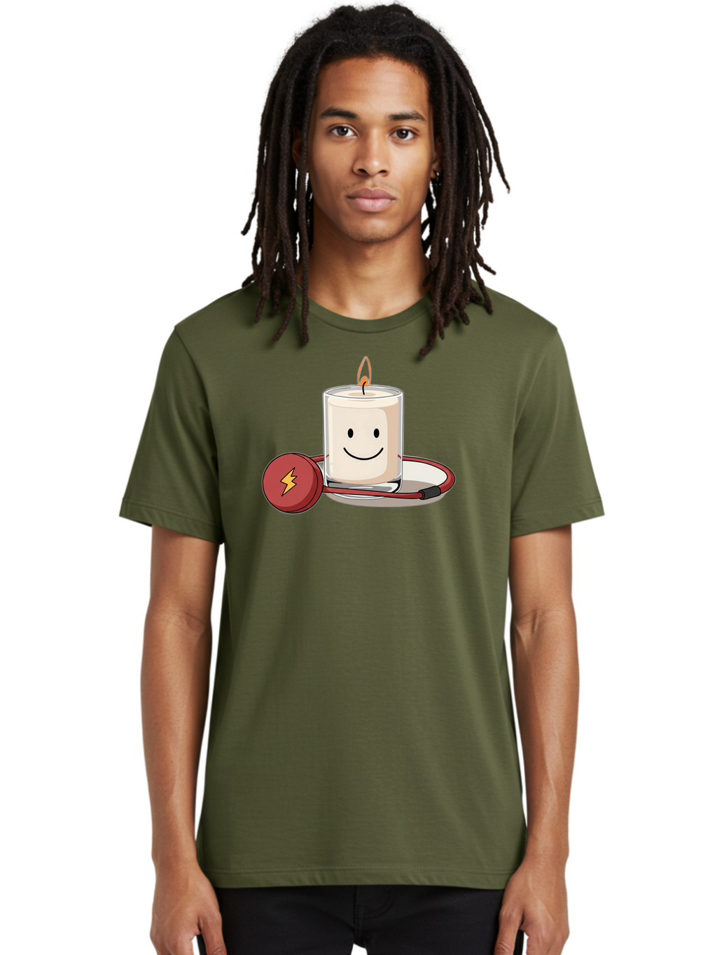 Electric-Candle-1 Men'S Graphic Tee, 100% Cotton, Comfortable Casual Summer Wear, Machine Washable, Vintage Camera, Old Camera, Antique Camera, Black Camera, Classic Photography, Photography Equipment, Nostalgic Device, Film Camera, Camera Art Bah964